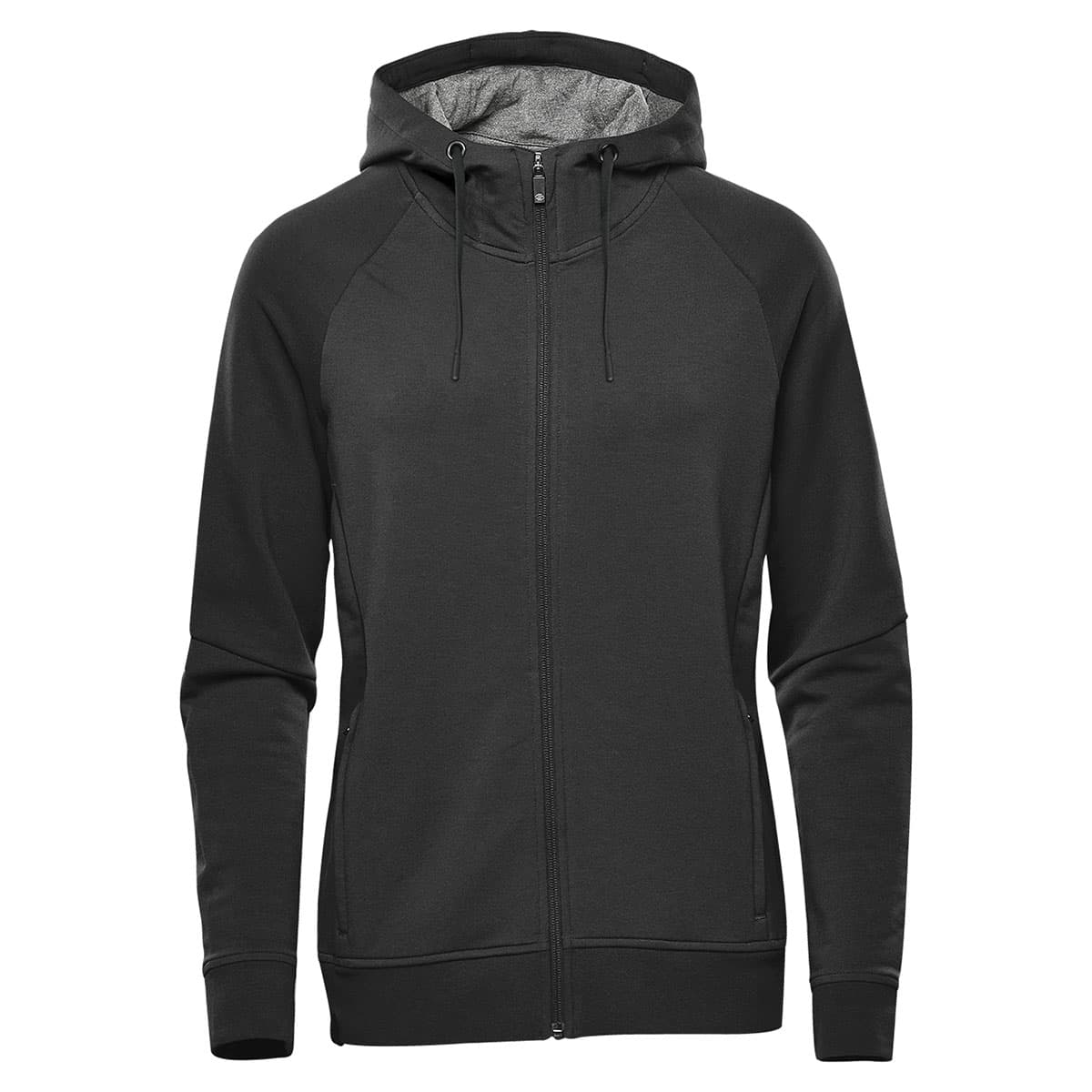 WOMENS DOCKYARD FULL ZIP HOODY  — Black