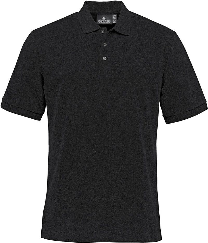 MENS NANTUCKET PIQUE POLO  — Black