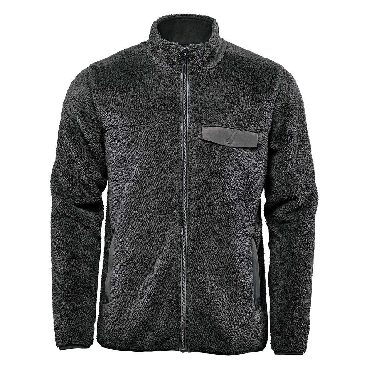 MENS  BERGEN SHERPA FLEECE JACKET  — Black