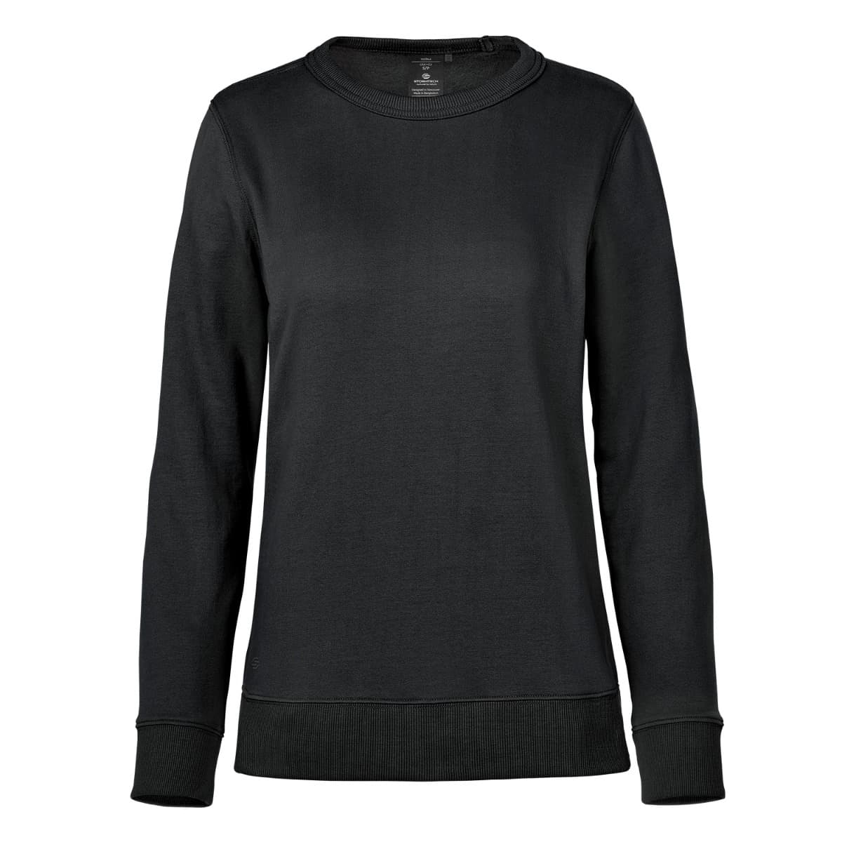 WOMEN'S STOCKTON FLEECE CREW NECK — Black