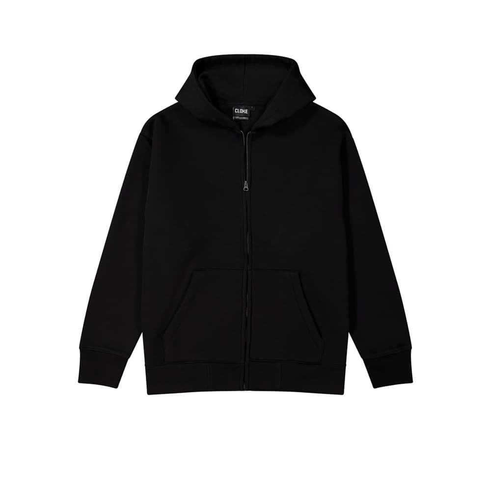 Explorer Zip Hoodie — Black