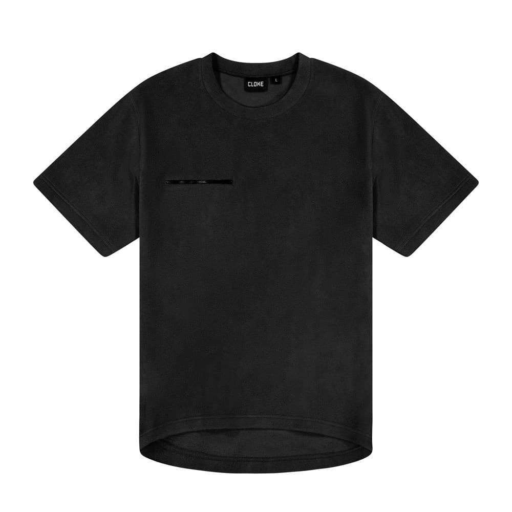 Monowai Fleece Tee — Black