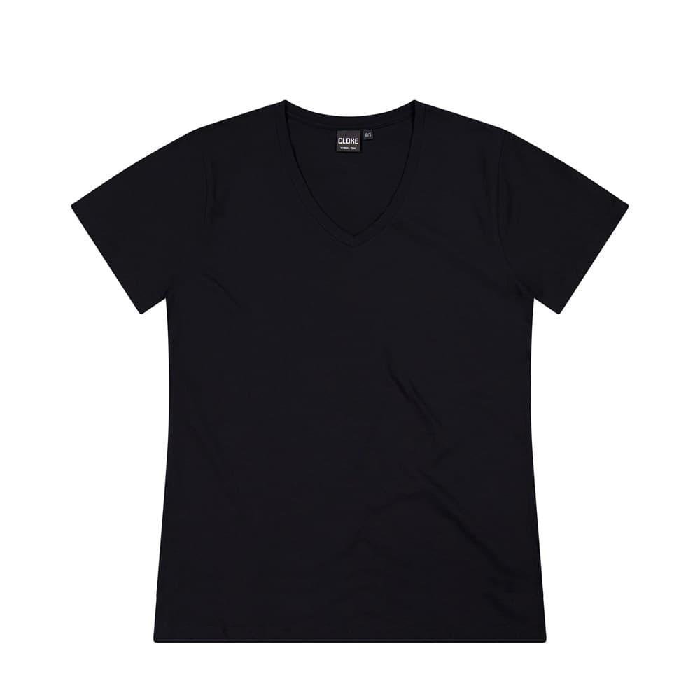 V-Neck Tee V2 - Womens — Black