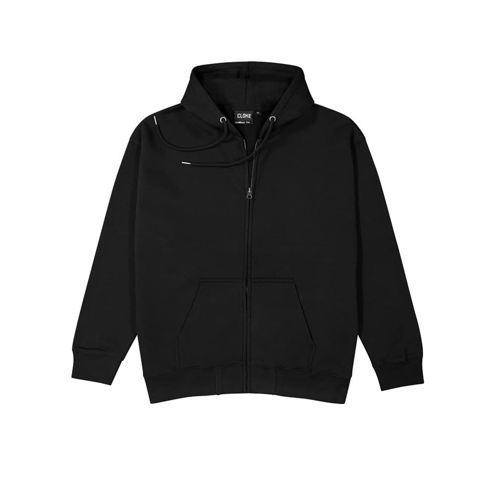 Campfire Zip Hoodie V2 - Womens — Black