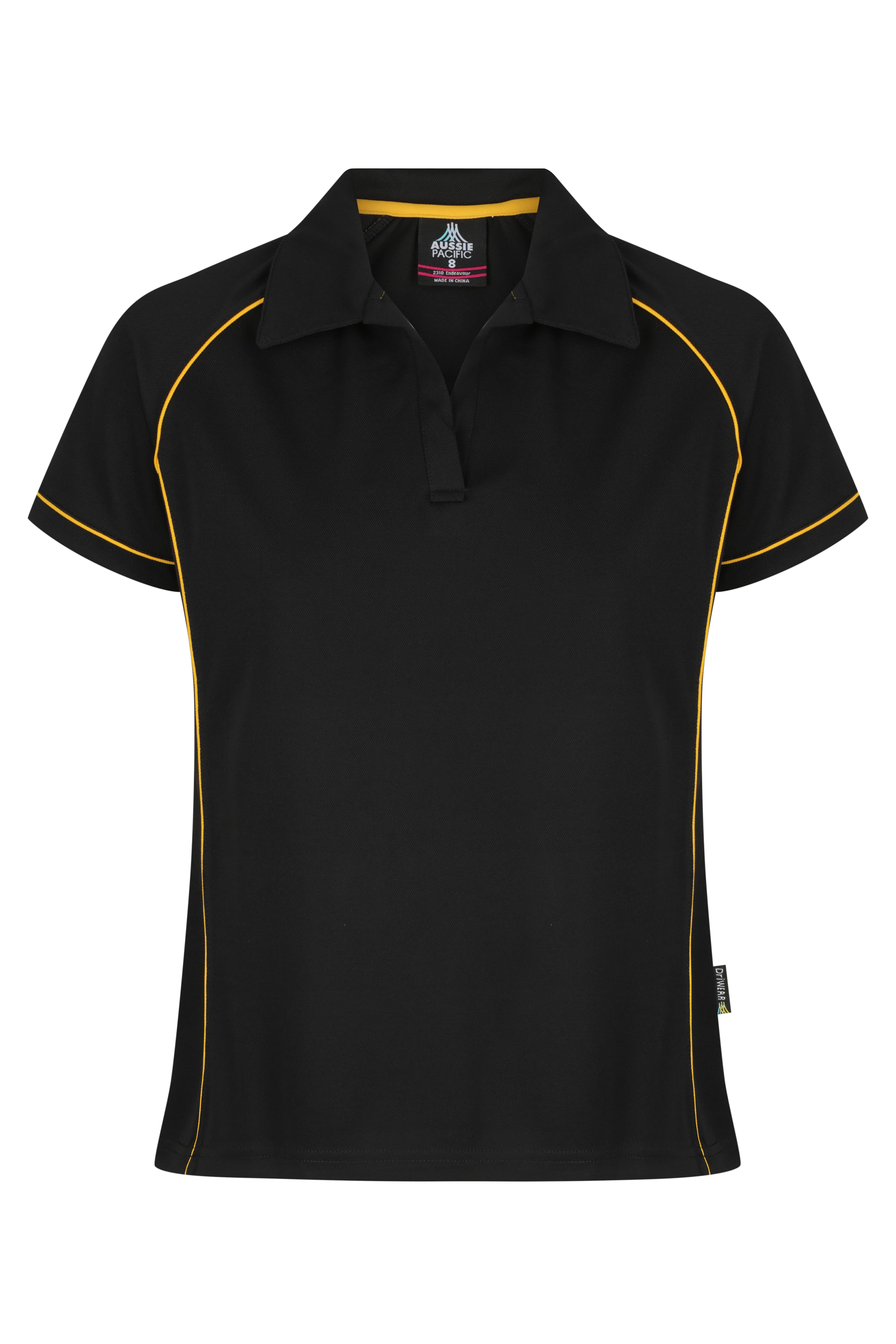 ENDEAVOUR LADY POLOS - 2310 — BLACK/GOLD