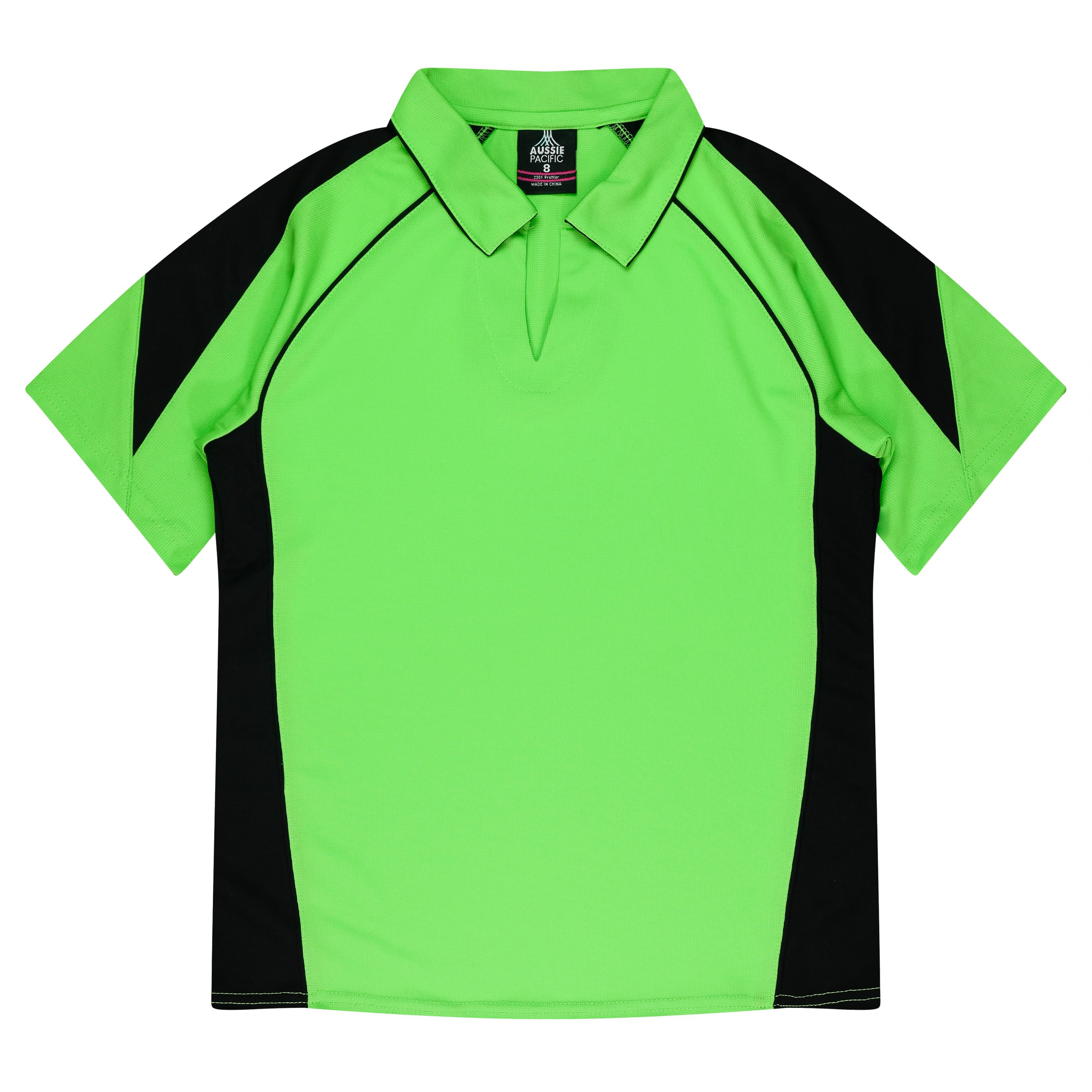 PREMIER LADY POLOS - 2301 — APPLE/BLACK