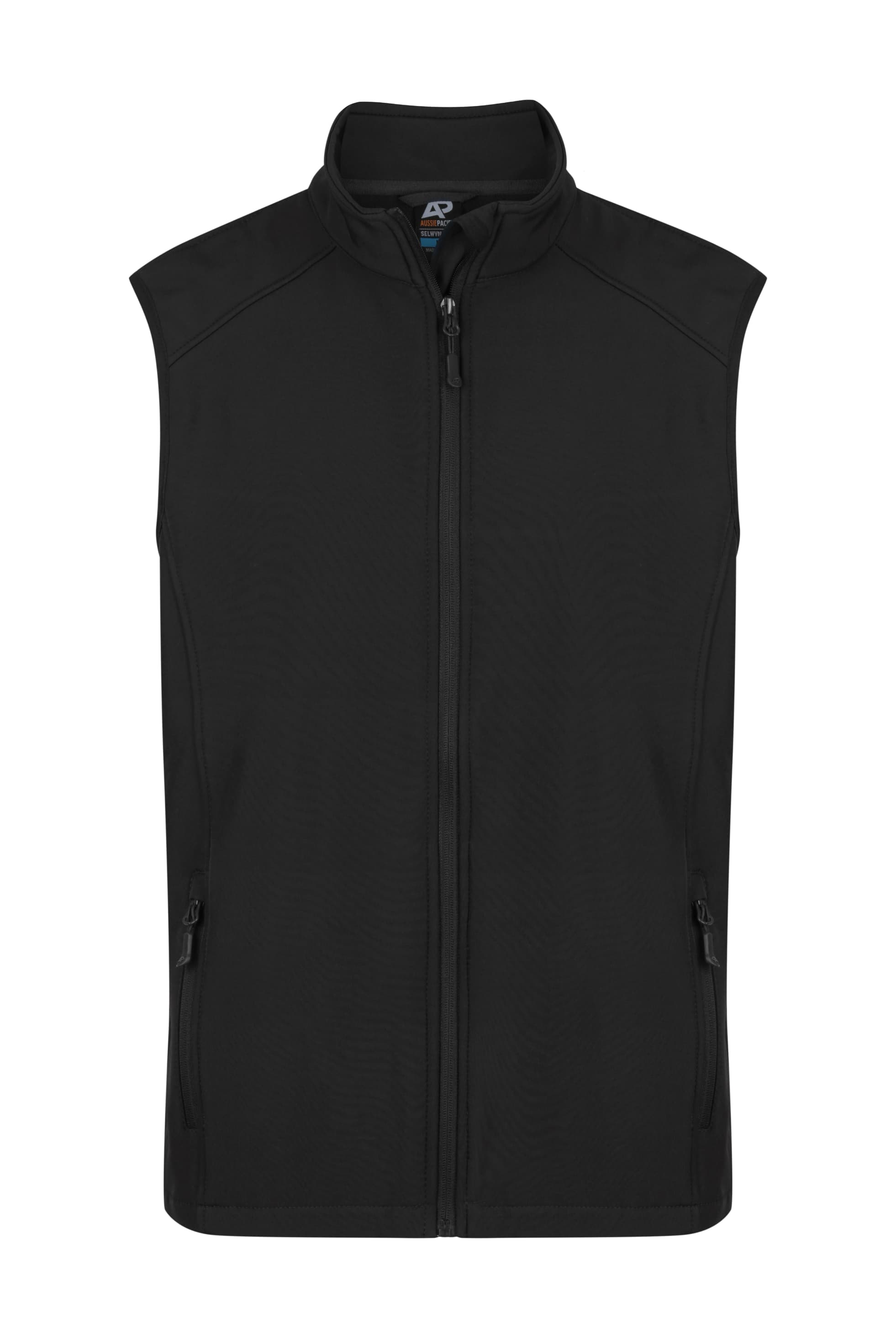 SELWYN MENS VESTS - 1529 — BLACK