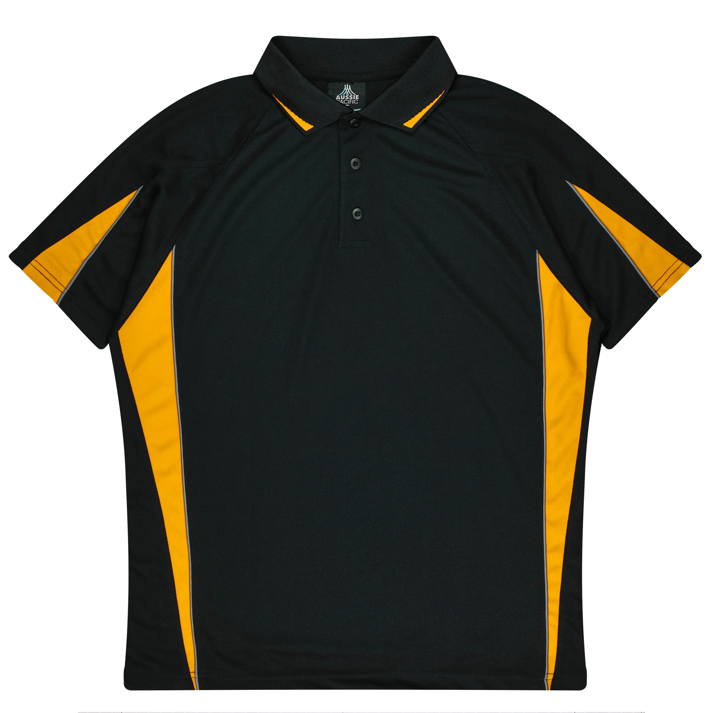 EUREKA KIDS POLOS - 3304 — BLACK/GOLD