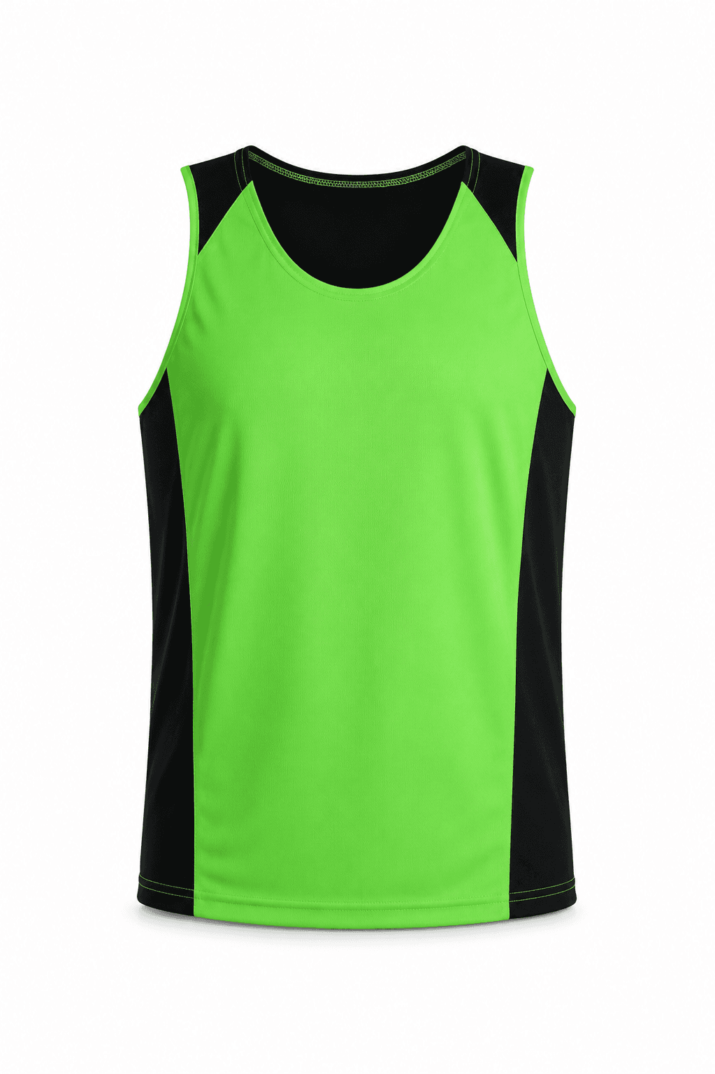 PREMIER MENS SINGLETS - 1101 — APPLE/BLACK