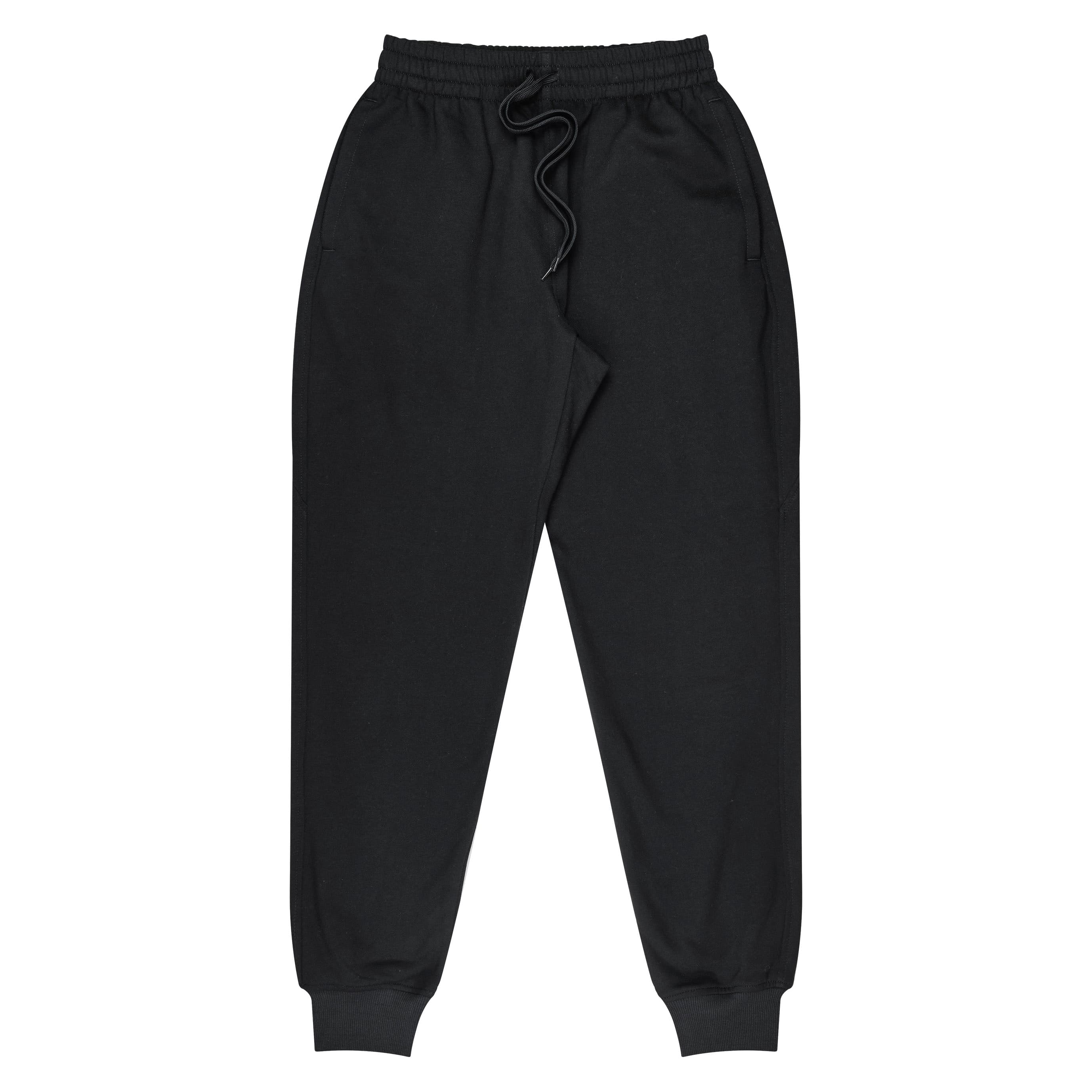 TAPERED FLEECE KIDS PANTS - 3608 — BLACK