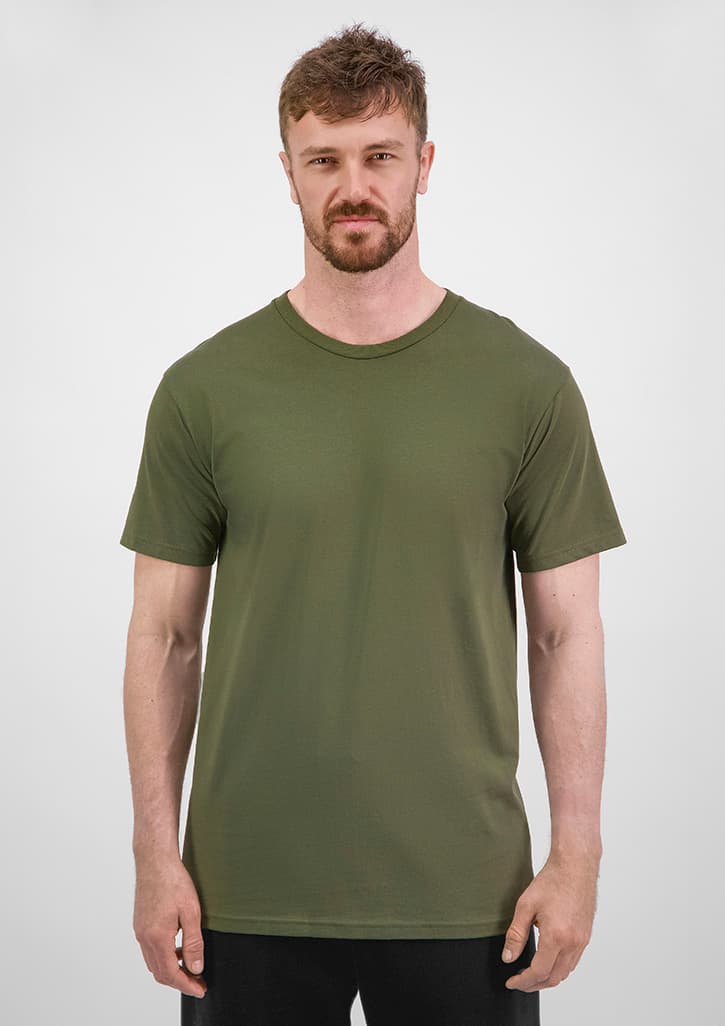 Basis Mens Short Sleeve Tee — Army