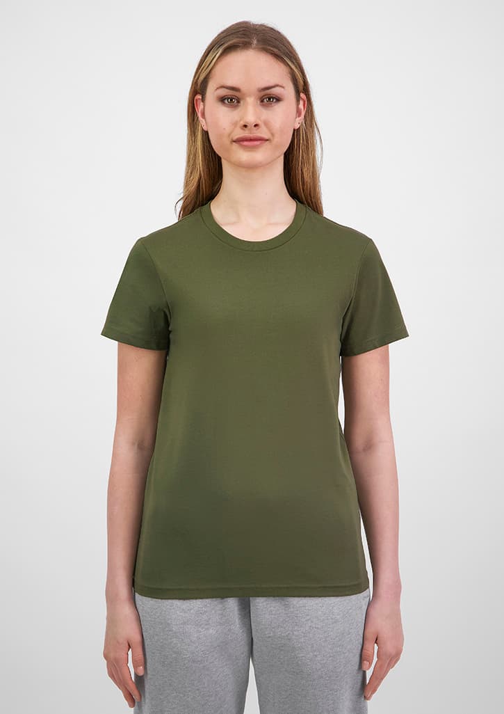 Basis Womens Short Sleeve Tee — Army