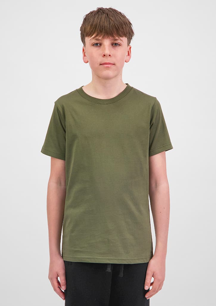 Basis Youth Short Sleeve Tee — Army