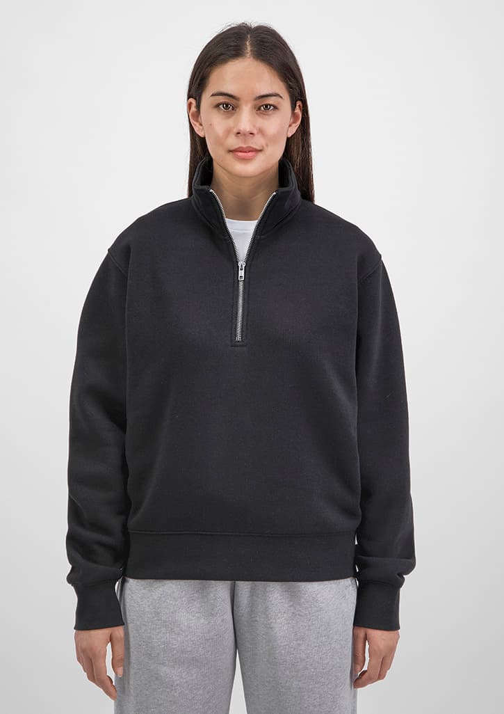 Everyday Womens 1/4 Zip — Black