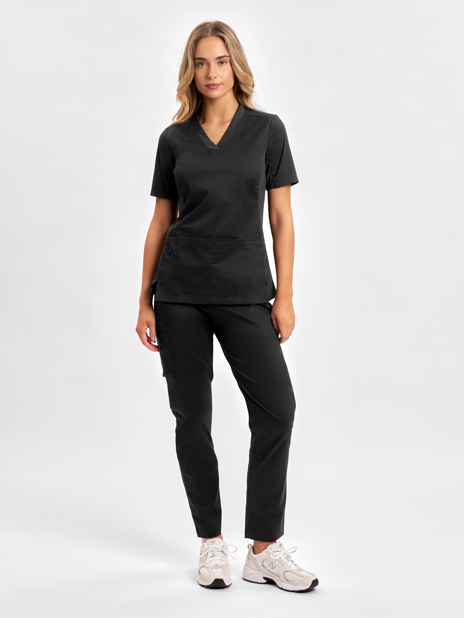 Riley Womens Straight Leg Scrub Pant — Black