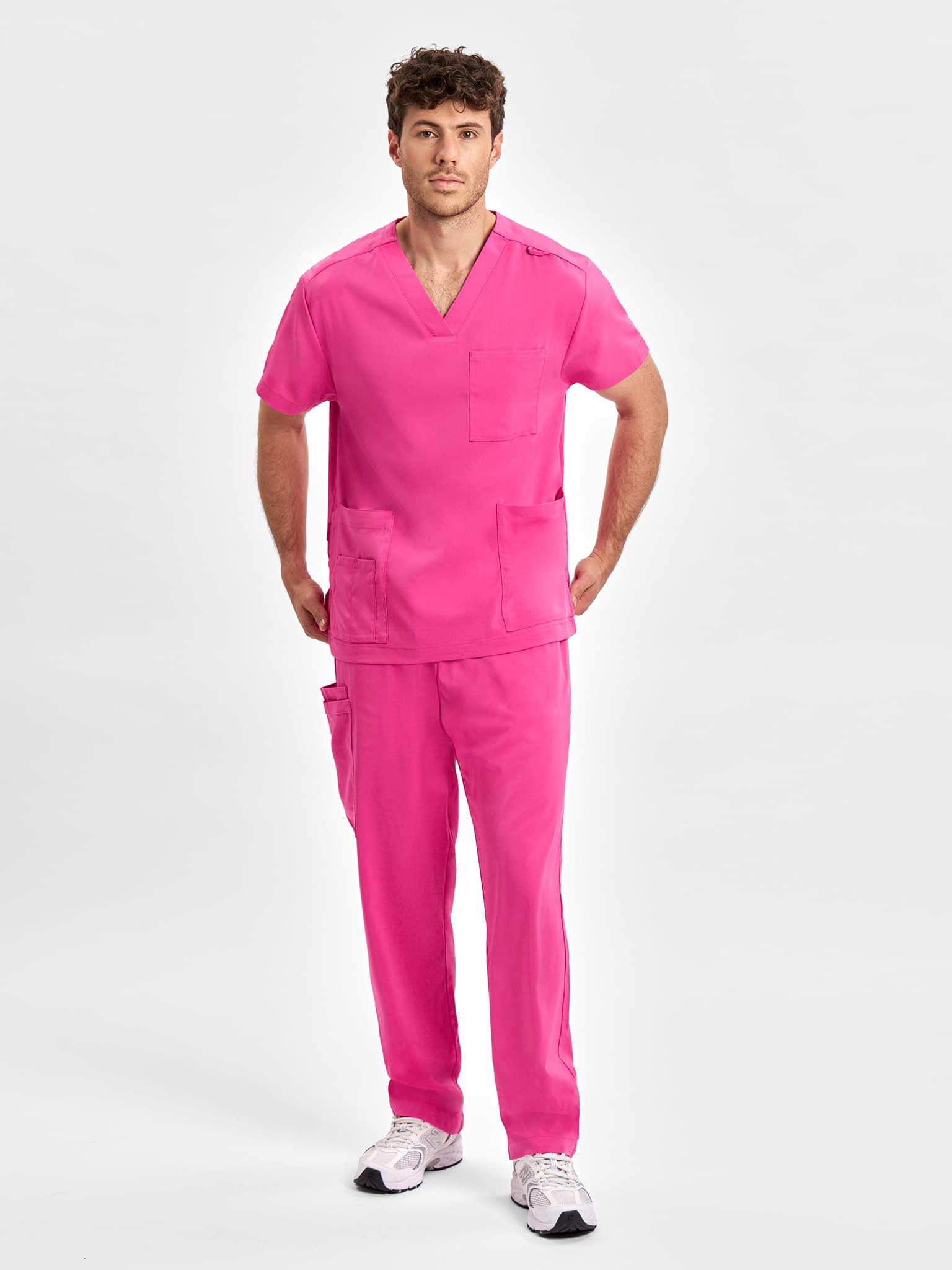 Pink Unisex Scrub Pant — Pink