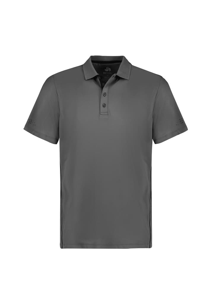 Balance Mens Short Sleeve Polo — Ash/Black
