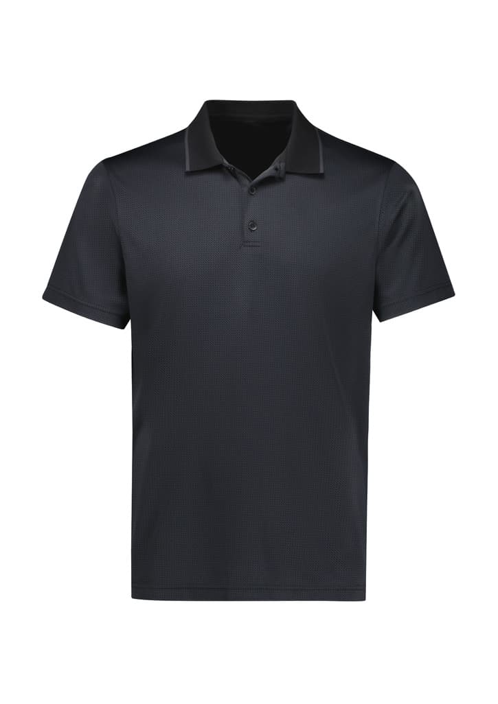 Echo Mens Short Sleeve Polo — Black Graphite