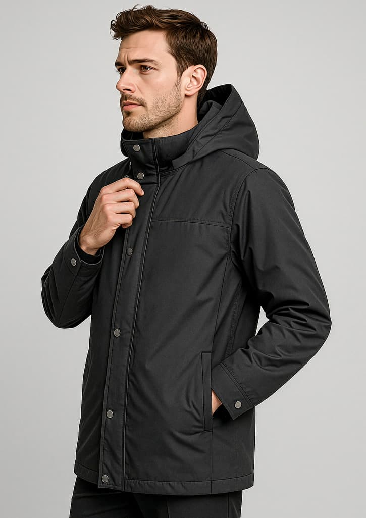 Melbourne Mens Comfort Jacket — Black