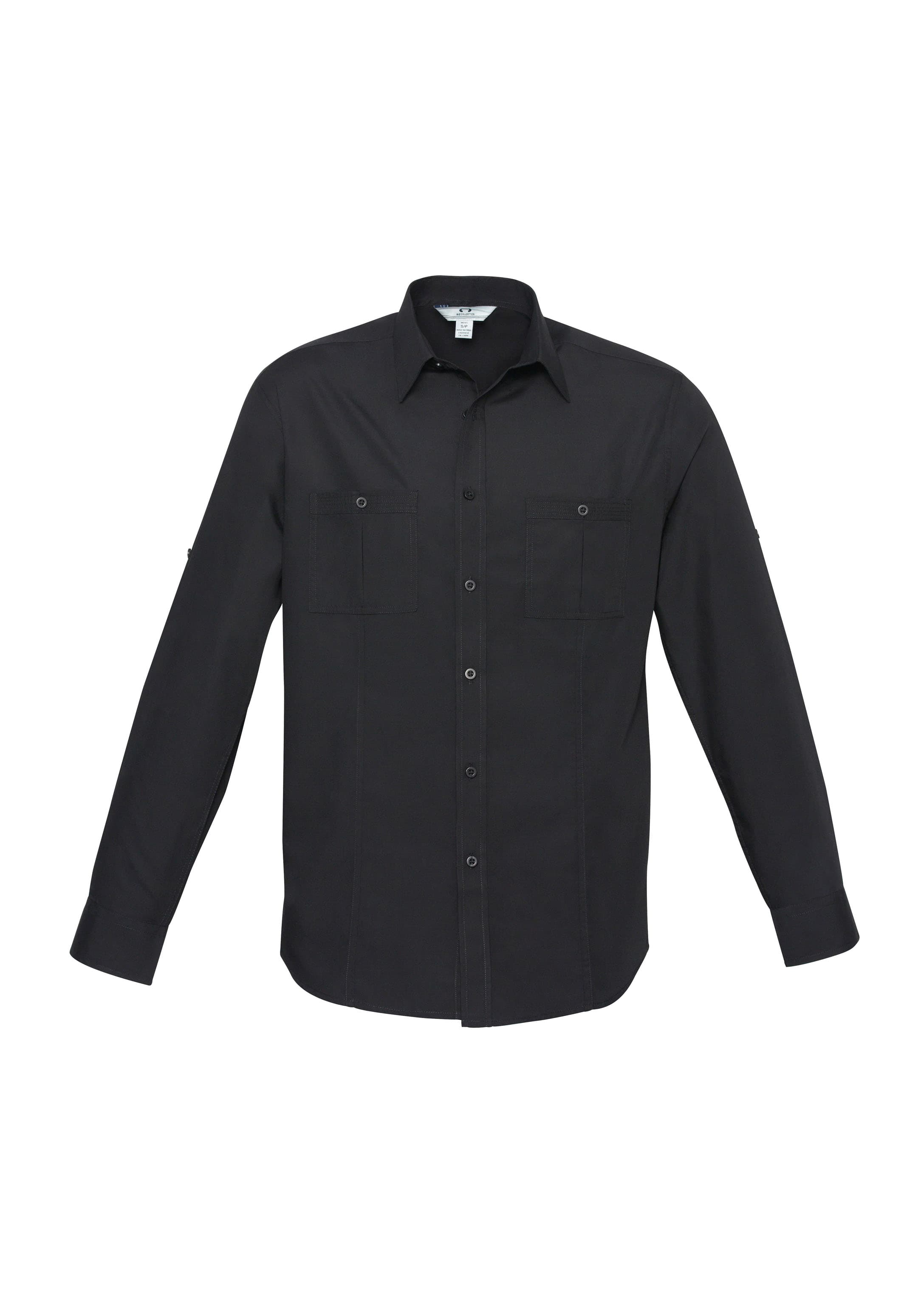 Bondi Mens Long Sleeve Shirt — Black