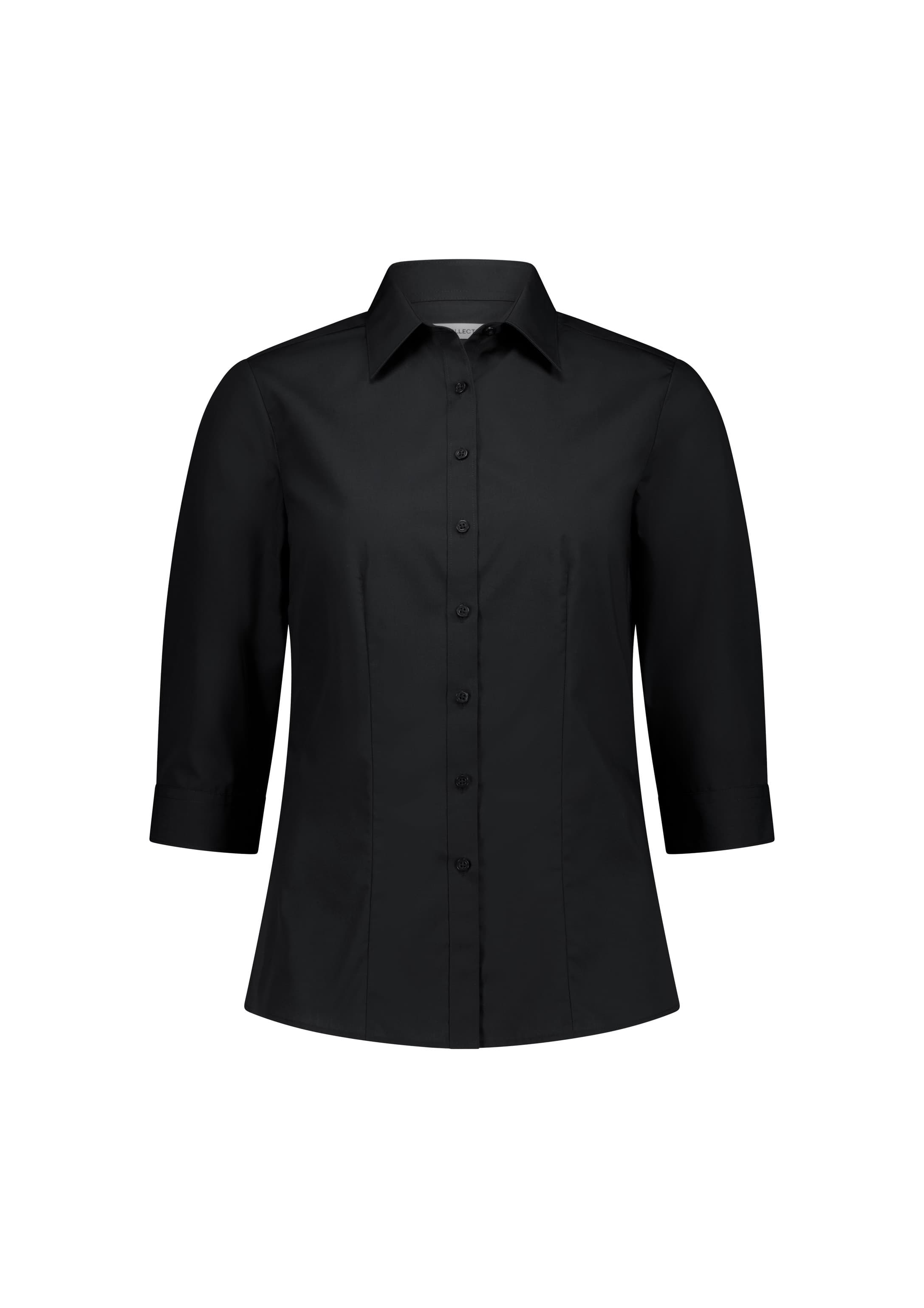 Lexington Womens 3/4 Sleeve Shirt — Black