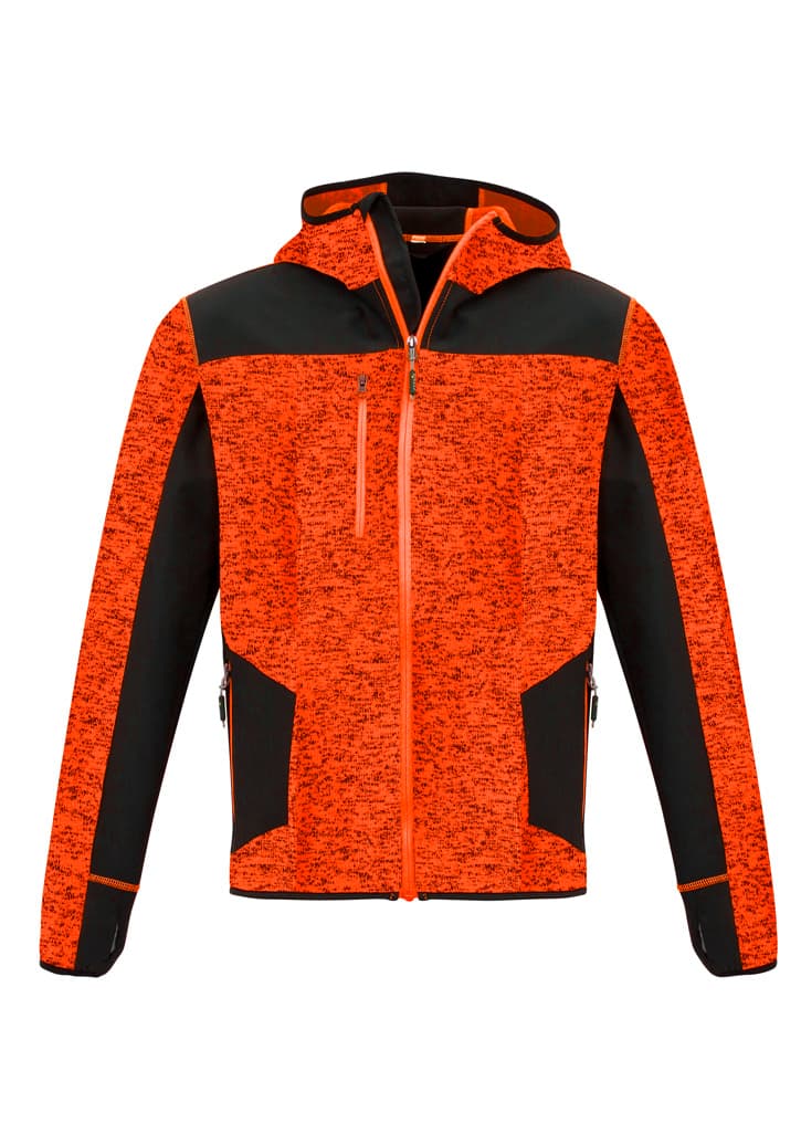 Unisex Streetworx Reinforced Knit Hoodie — Fluoro Orange