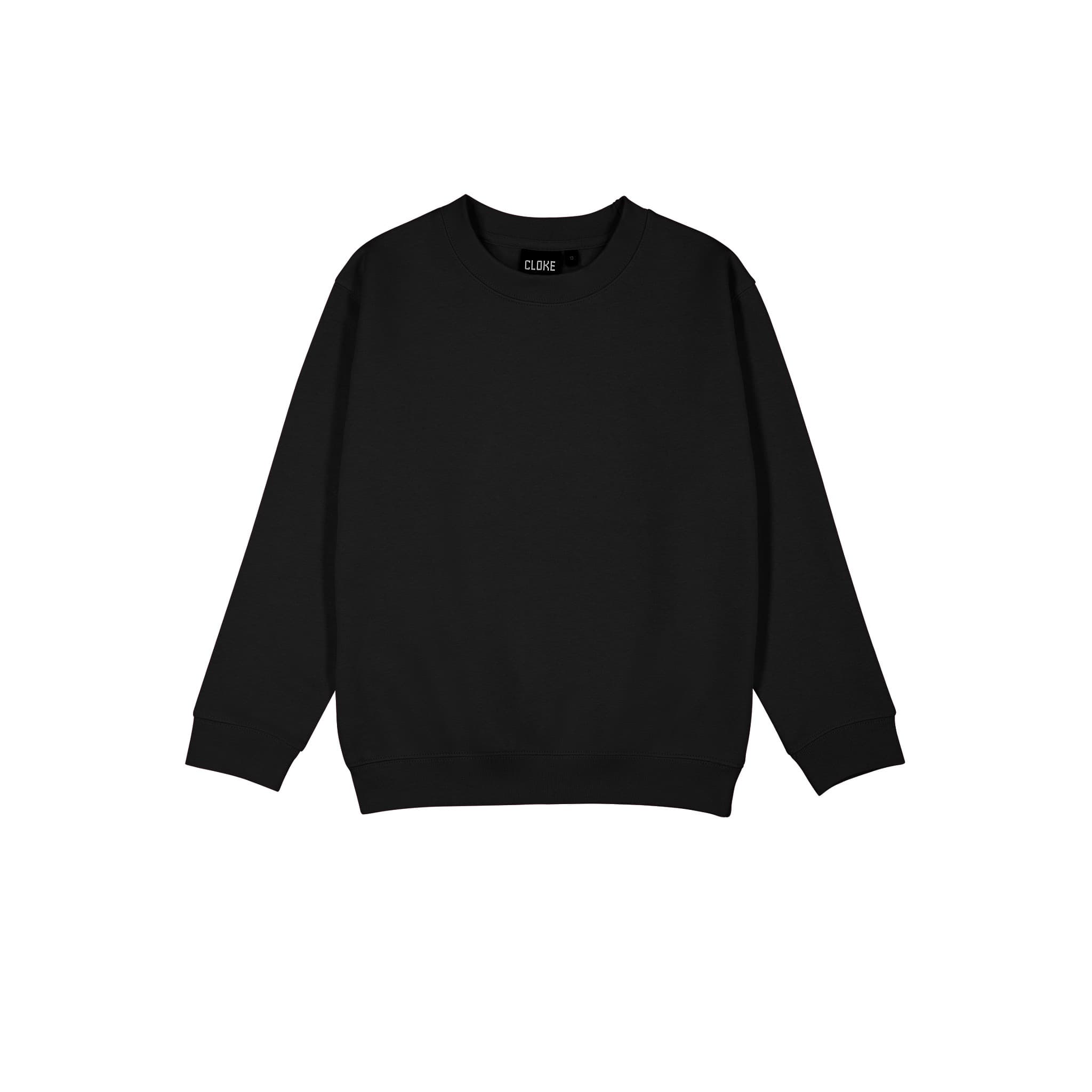 Standard Crew Neck Sweat - Kids — Black