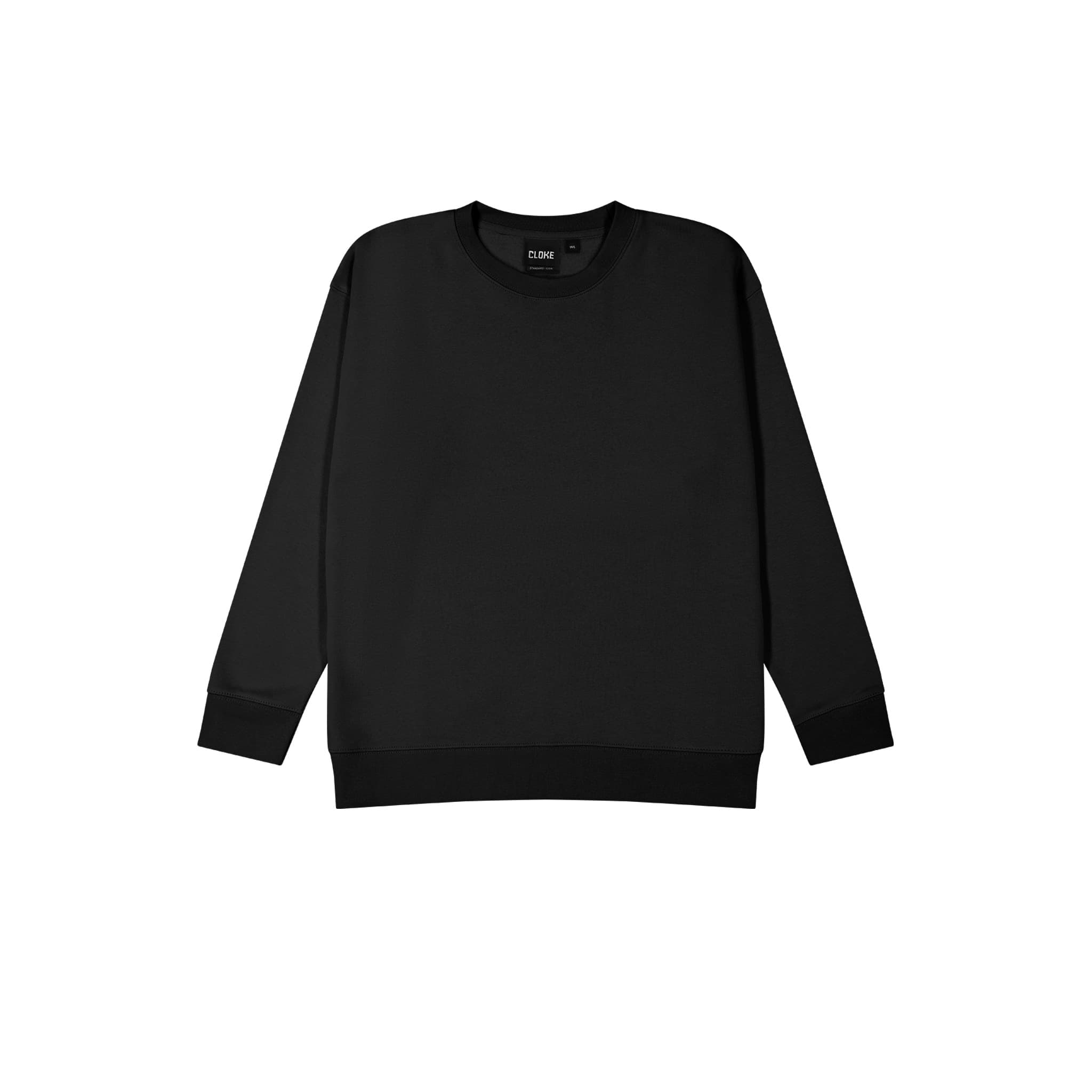 Standard Crew Neck Sweat - Womens — Black