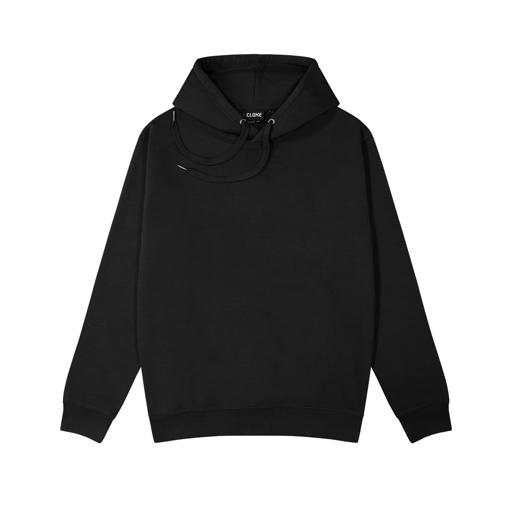 Pocketless Hoodie — Black