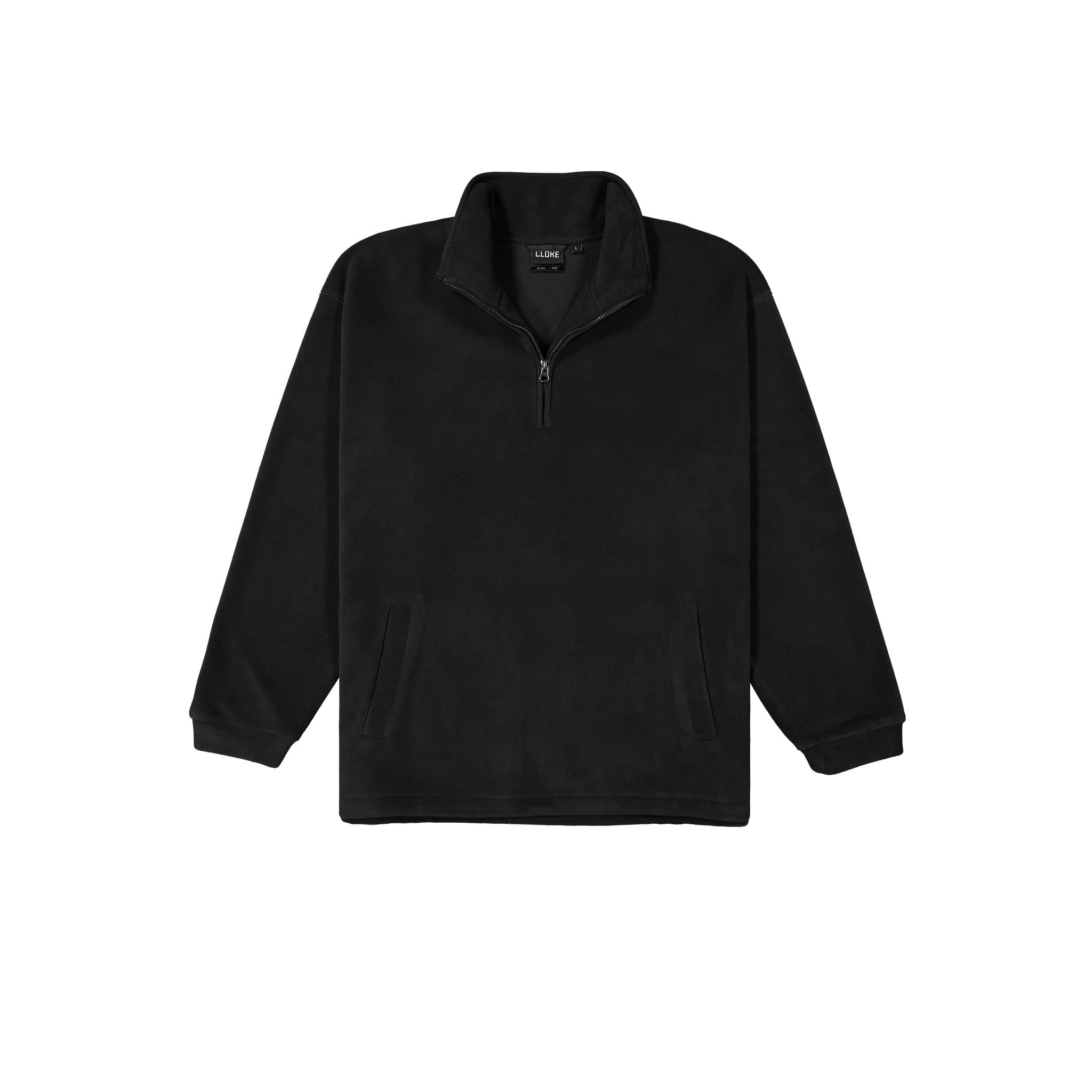 Microfleece Half Zip Top - Kids — Black