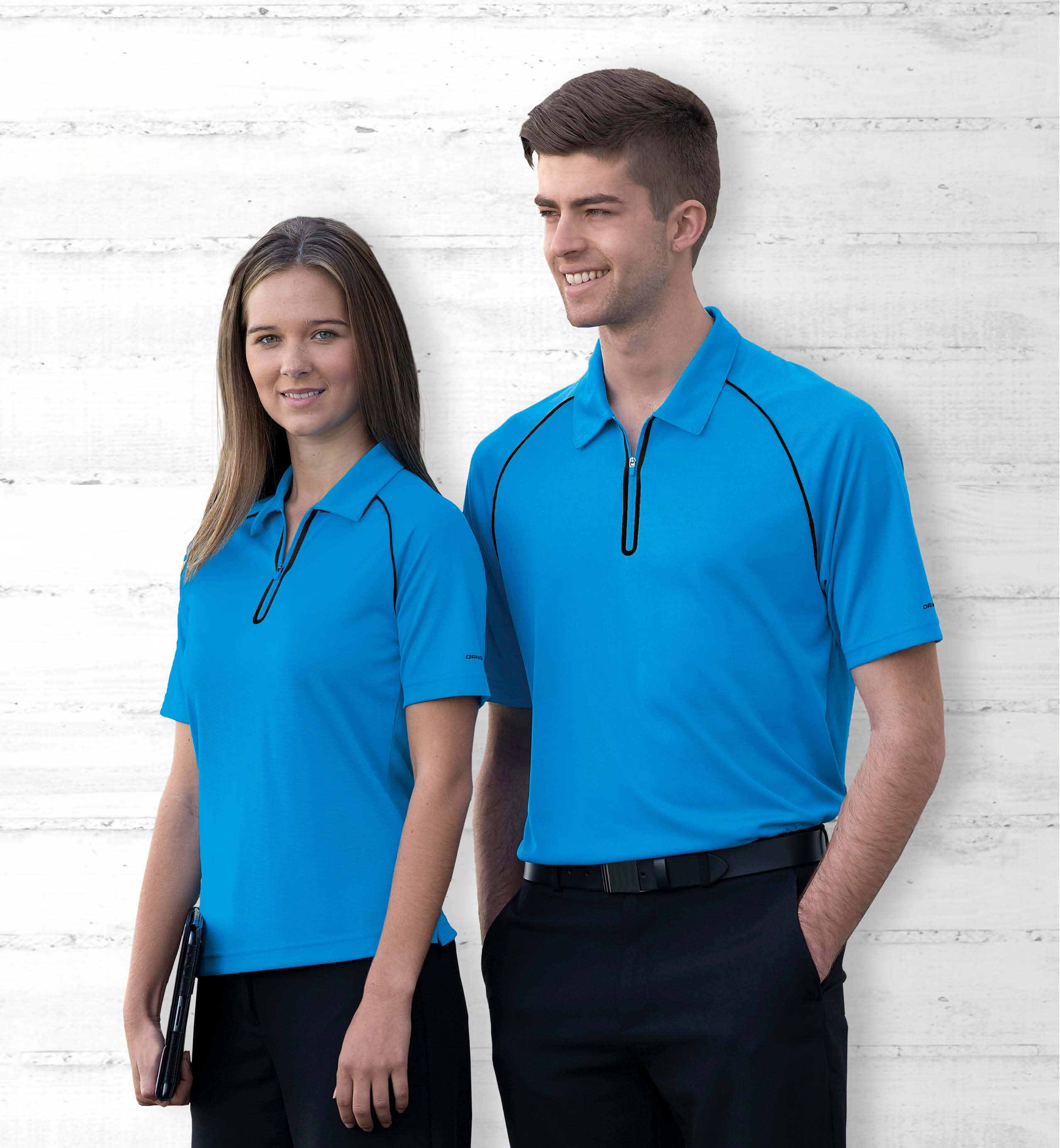 Dri Gear Dimension Polo - Mens — Black/Aluminium