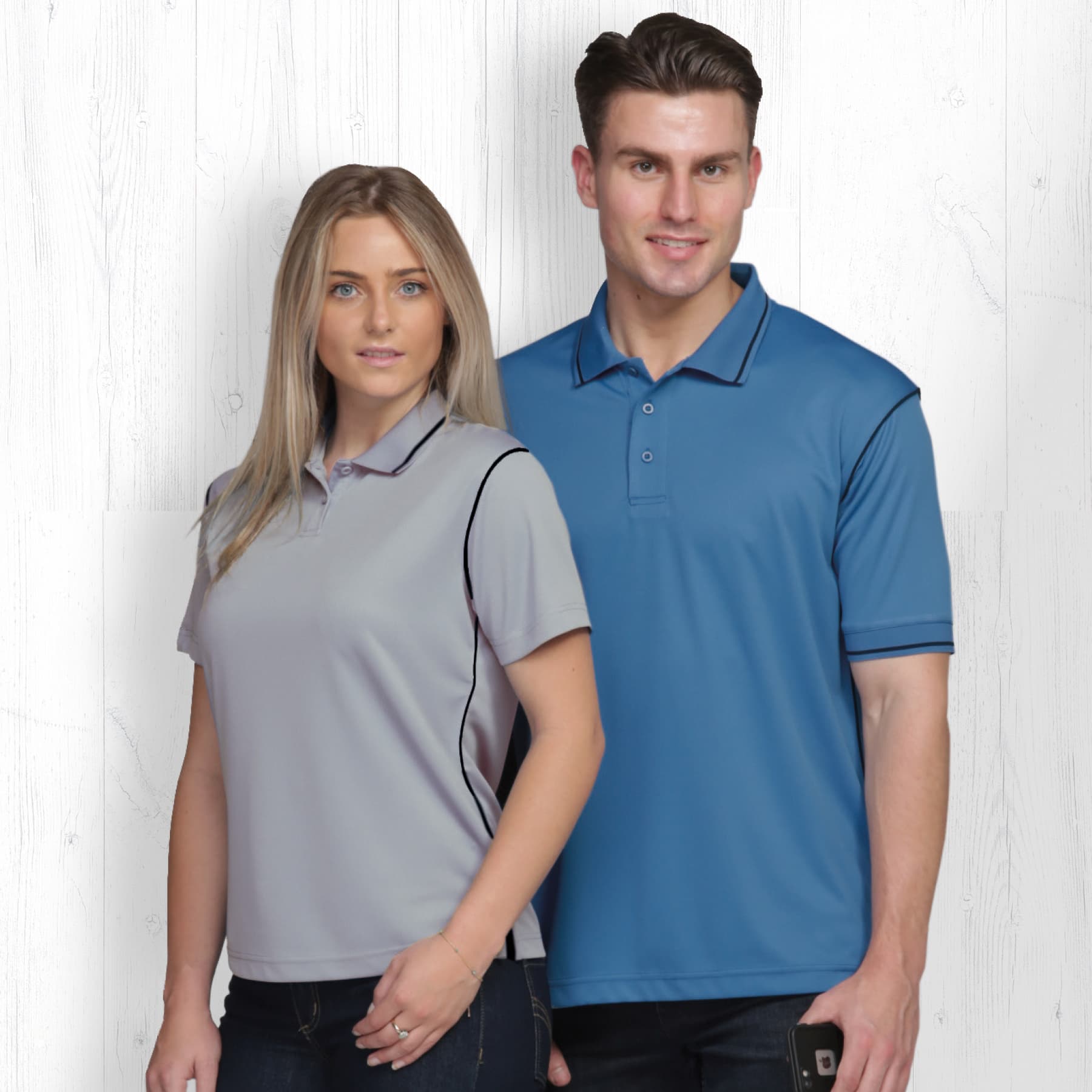 Dri Gear Hype Polo - Mens — Black/White