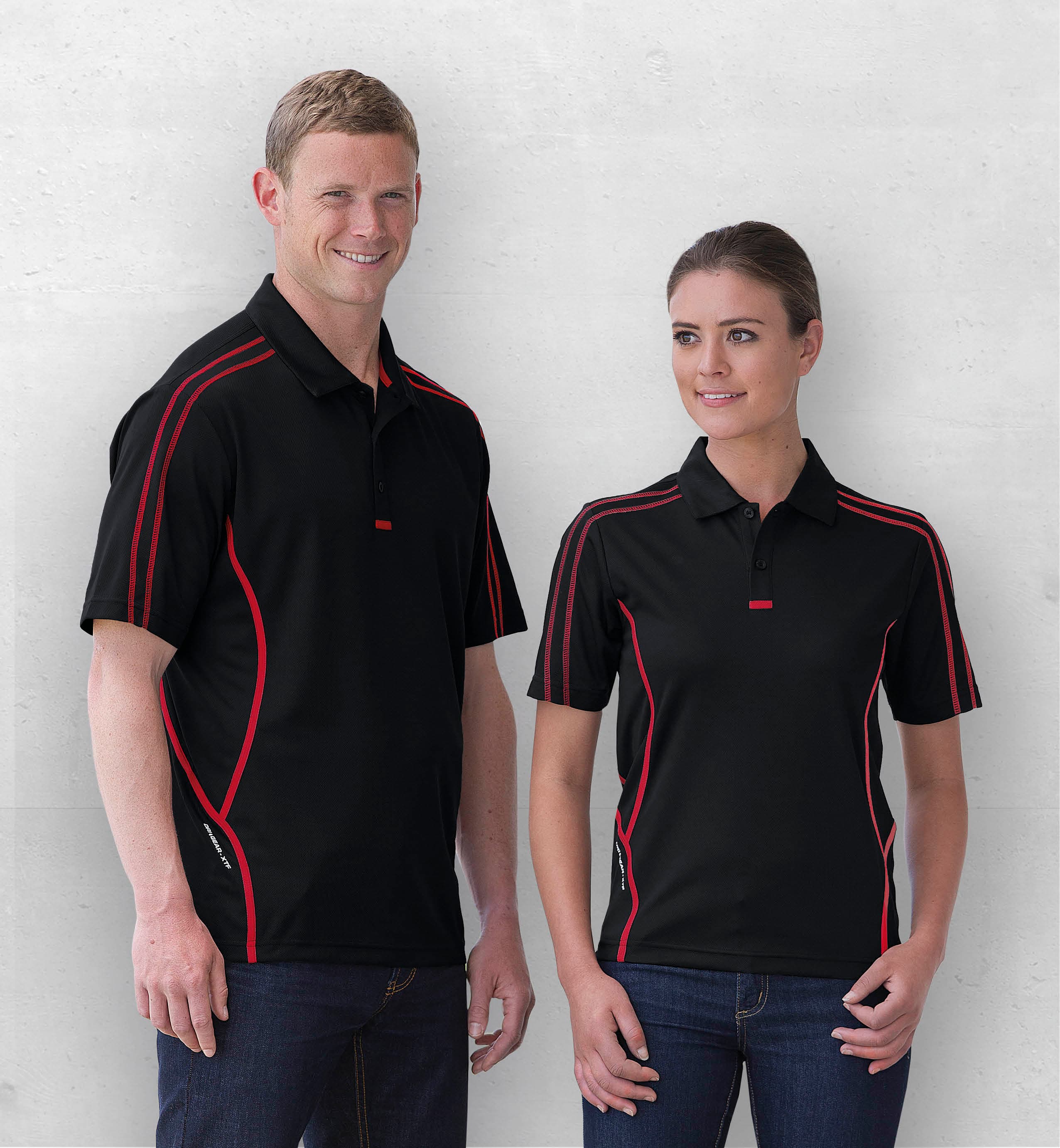 Dri Gear Reflex Polo — Black/Charcoal