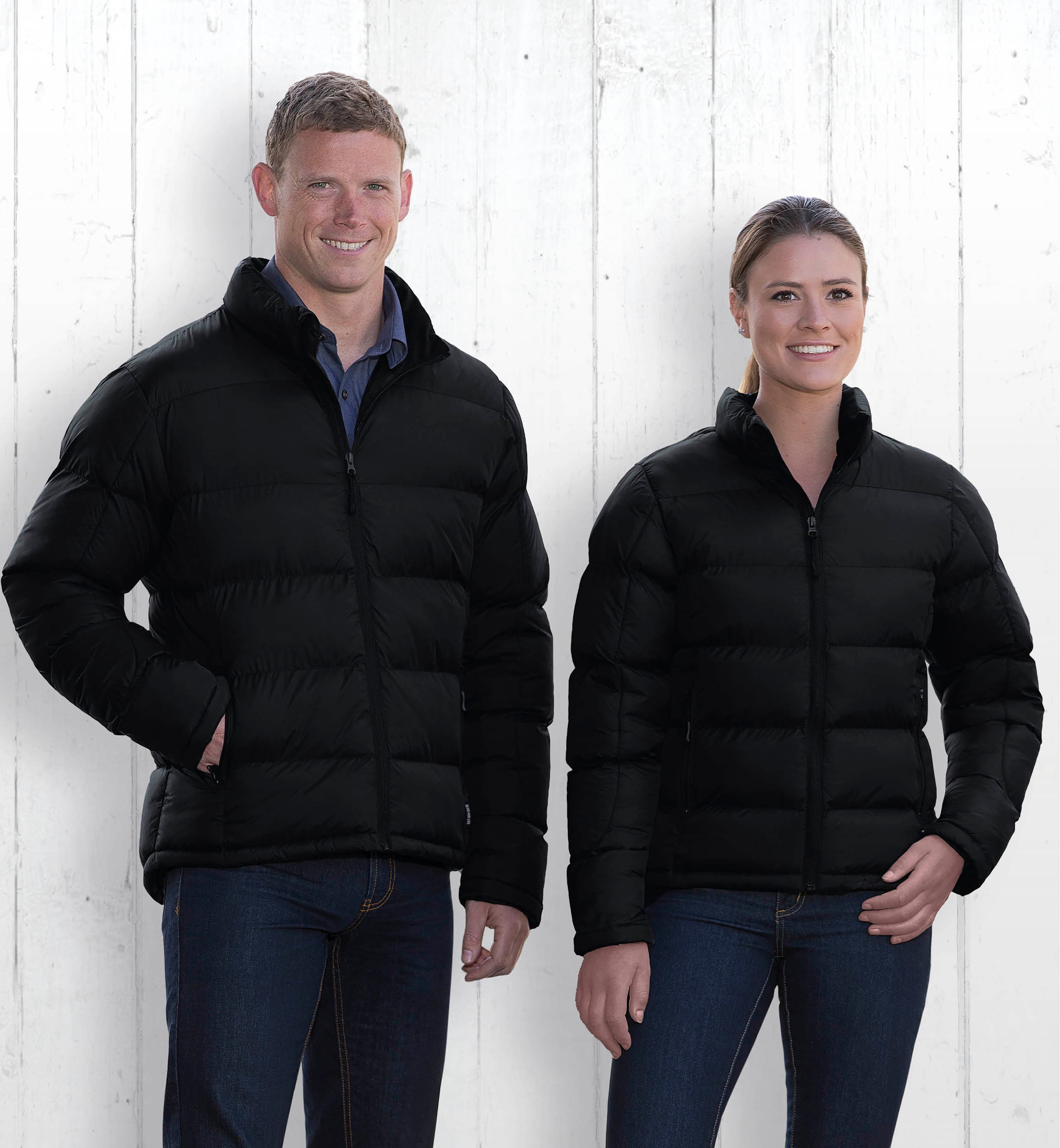 Glacier Puffa Jacket — Black
