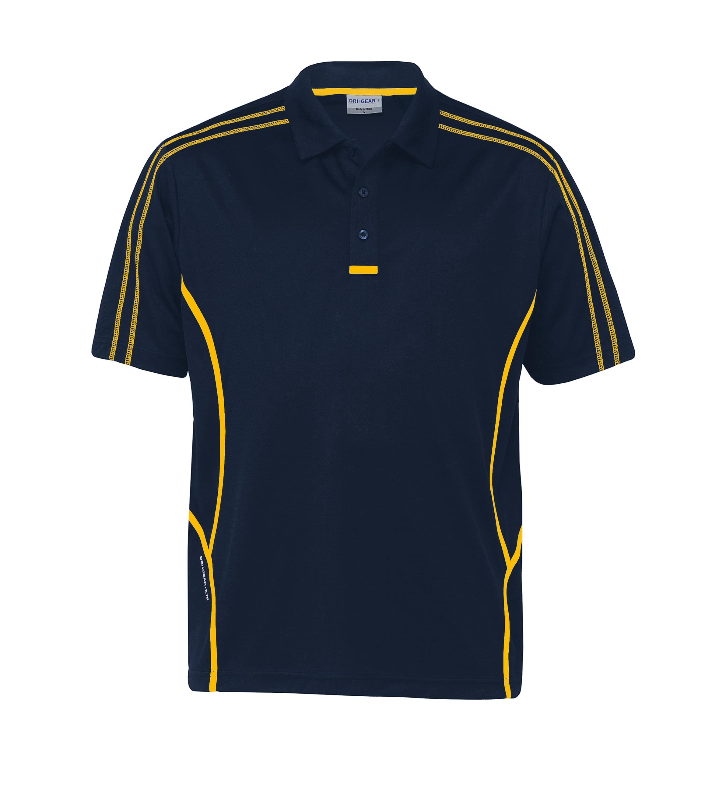 Dri Gear Reflex Polo — Black/Gold