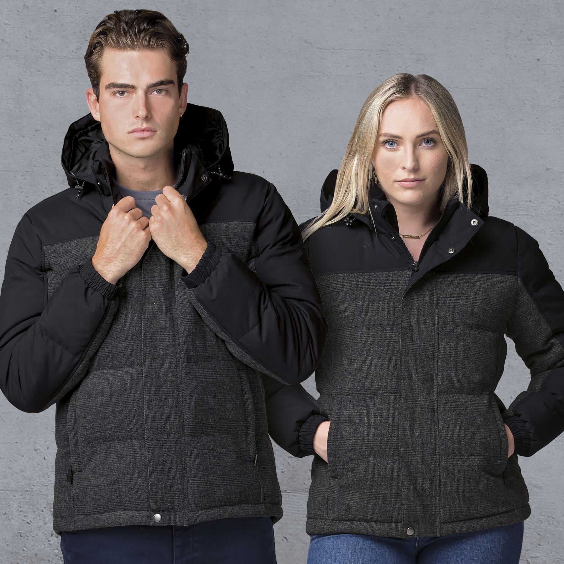 smpli XT Plunge Jacket — Black/Grey Check