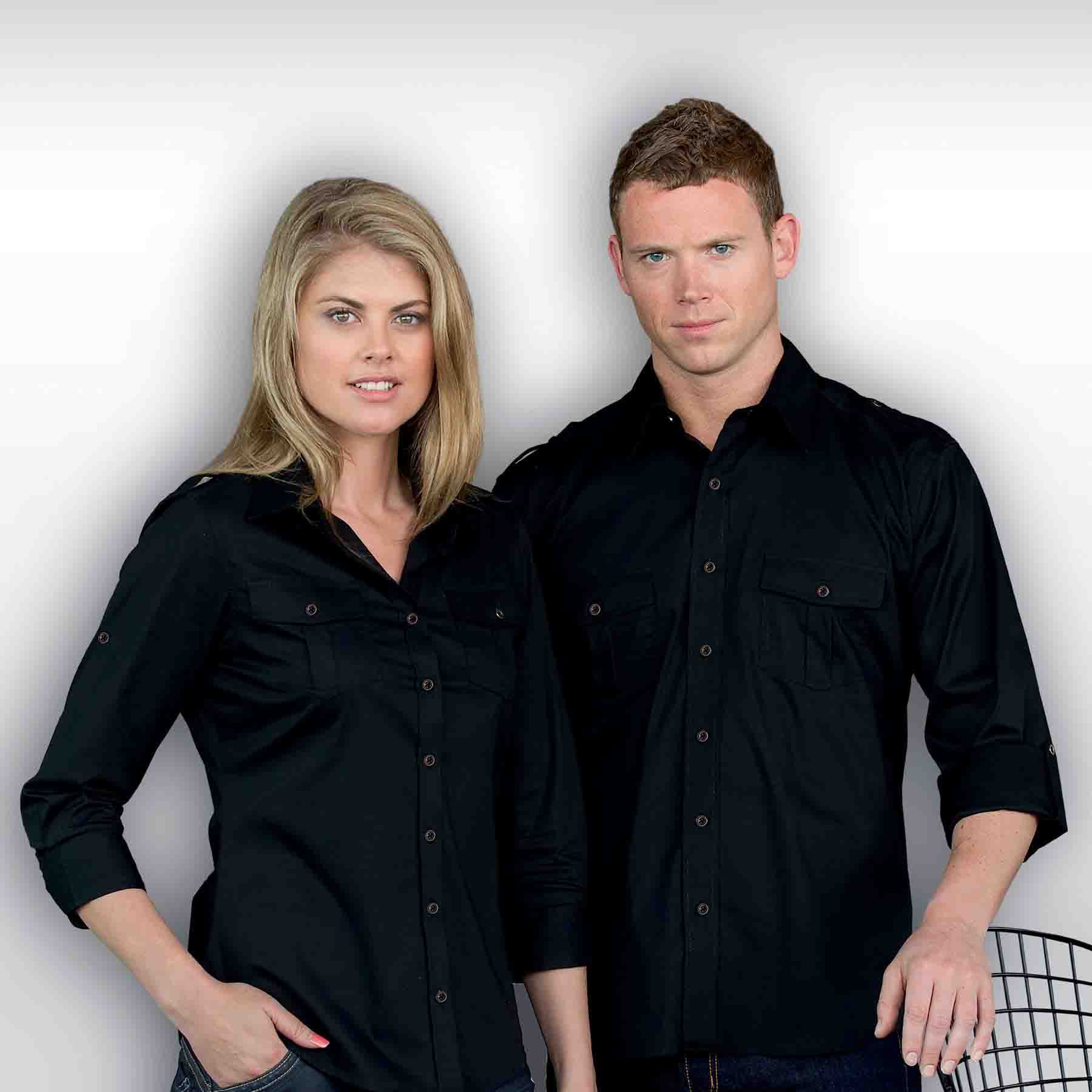 The Protocol Shirt - Womens — Black
