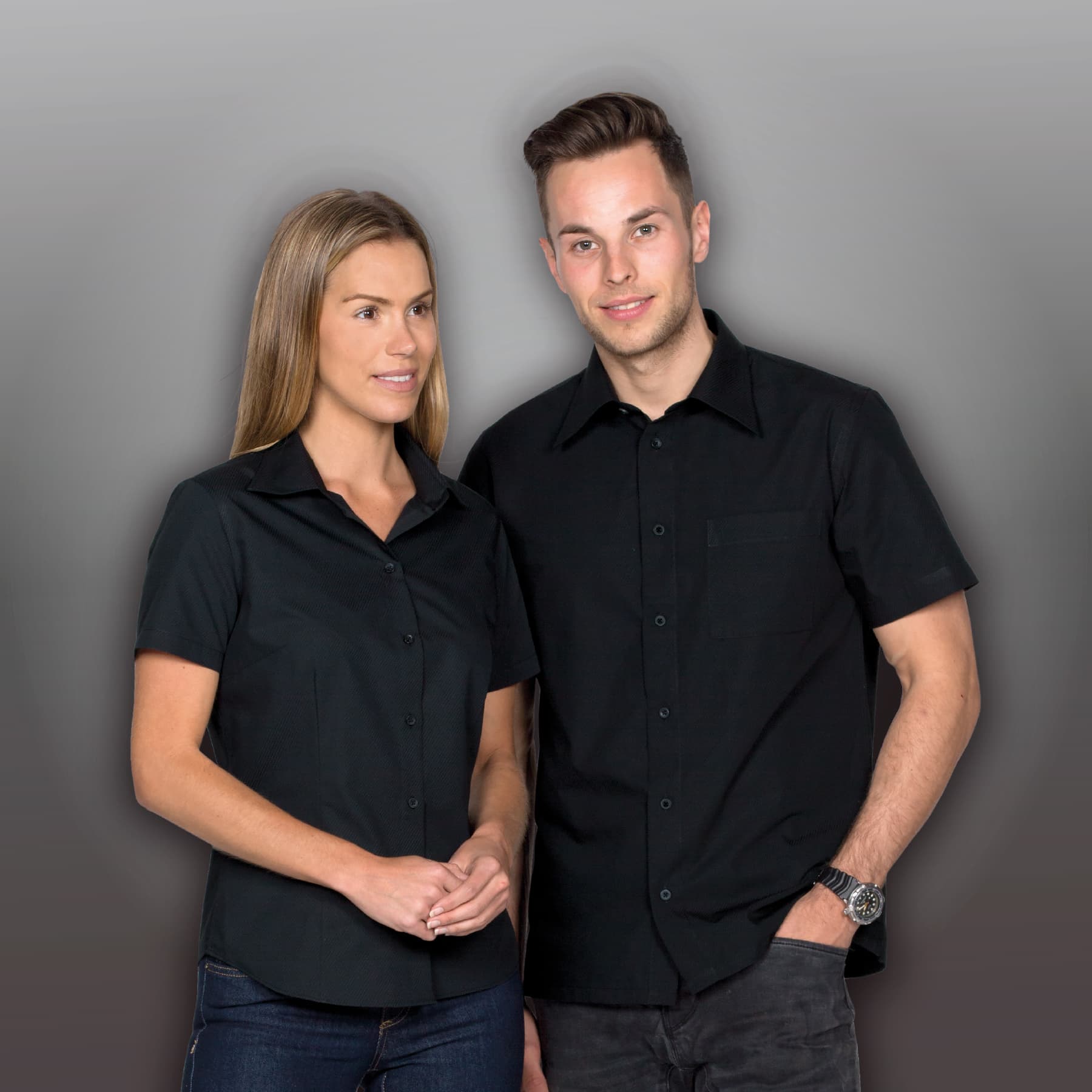 The Republic Short Sleeve Shirt - Mens — Black