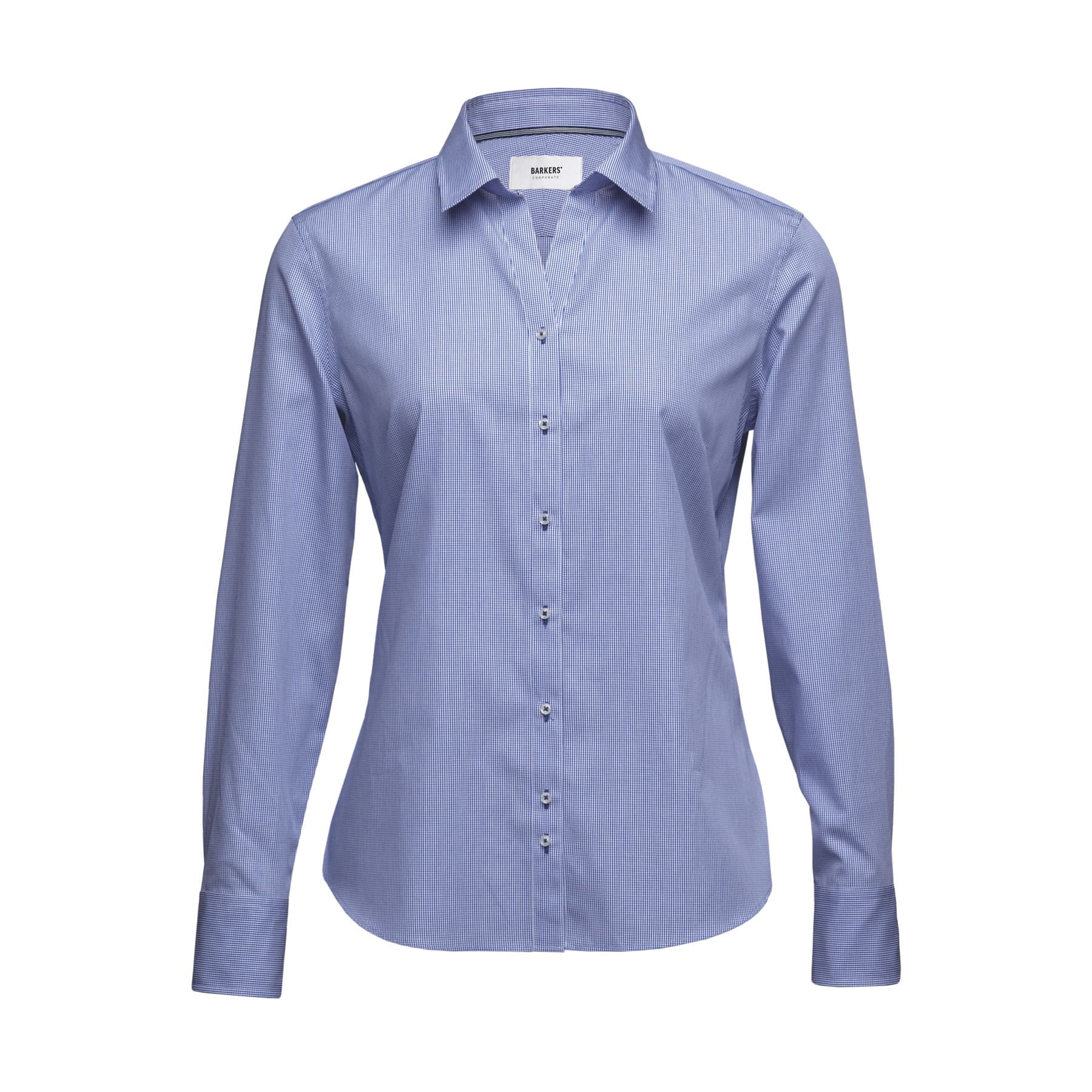 Barkers Corporate Fremont Check Shirt – Womens — Navy/White