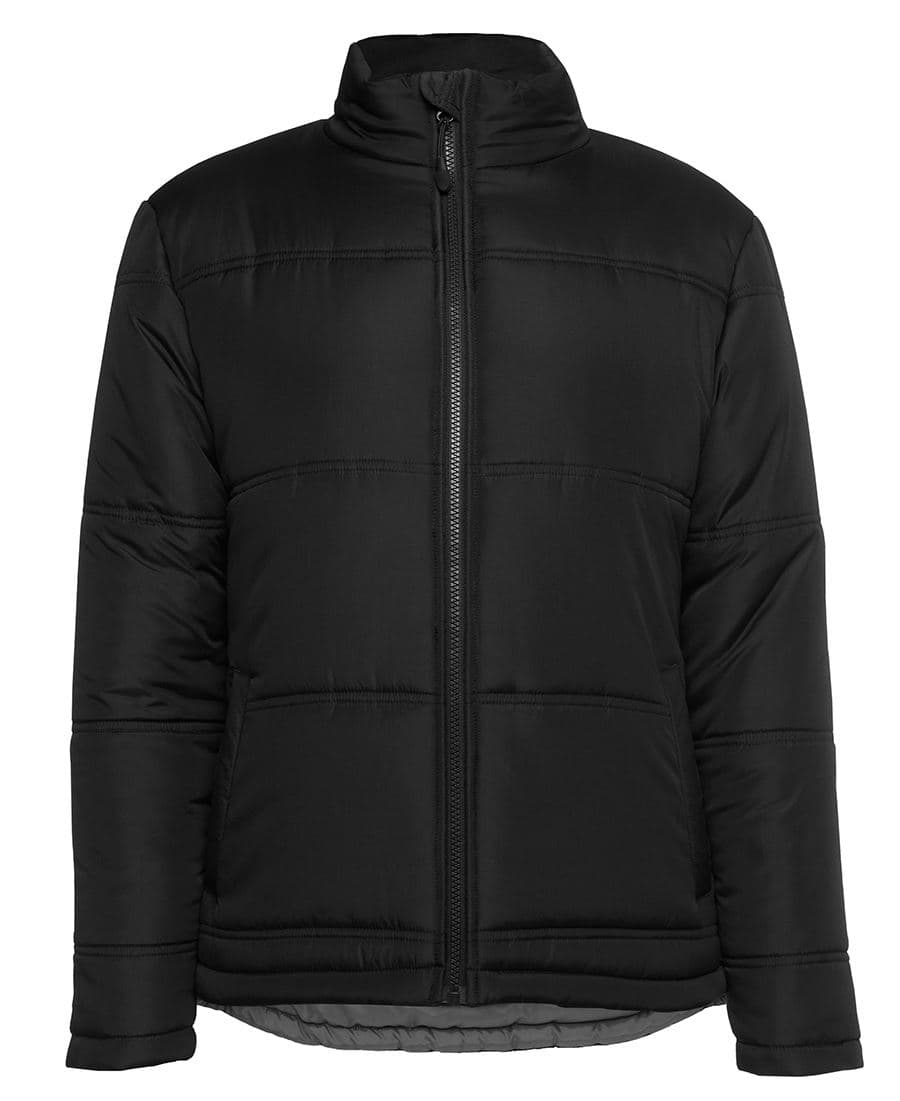 JB's LADIES ADV PUFFER JACKET — Black/Grey