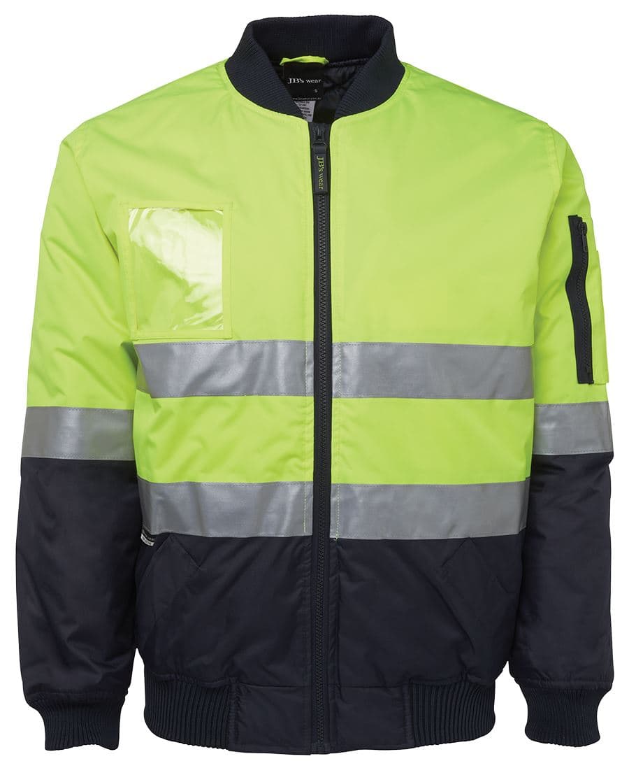 JB's HV (D+N) FLYING JACKET LIME/NAVY-2XS — Lime/Navy