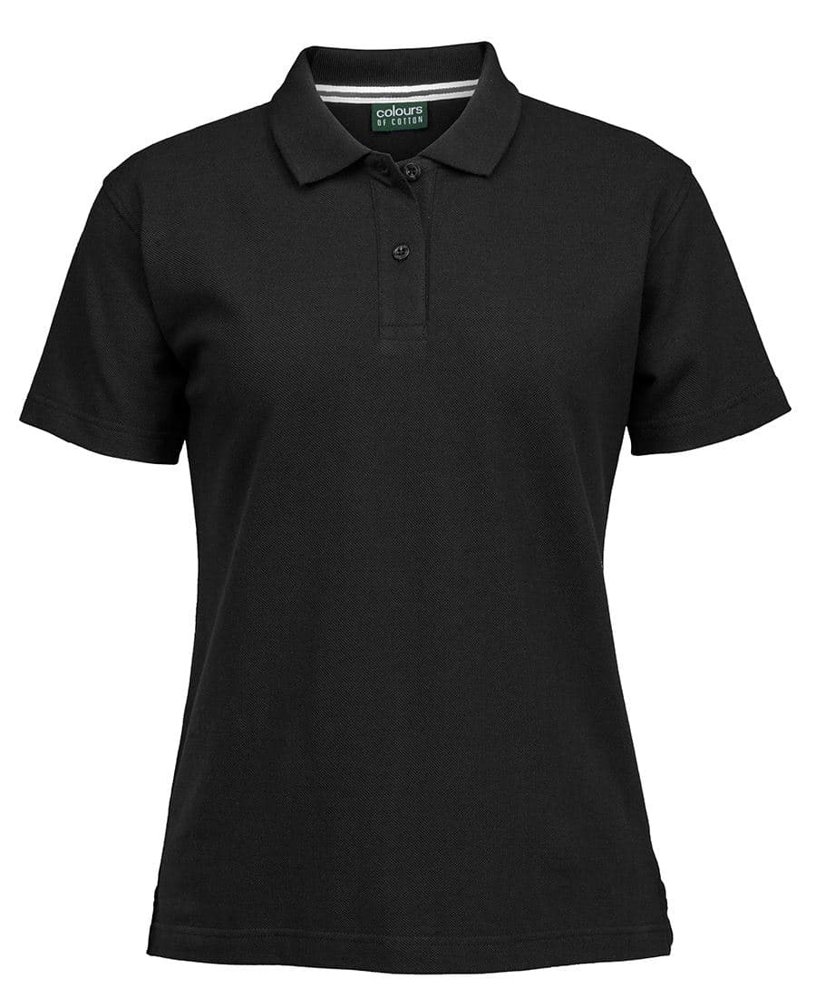 C of C LADIES PIQUE POLO — Black