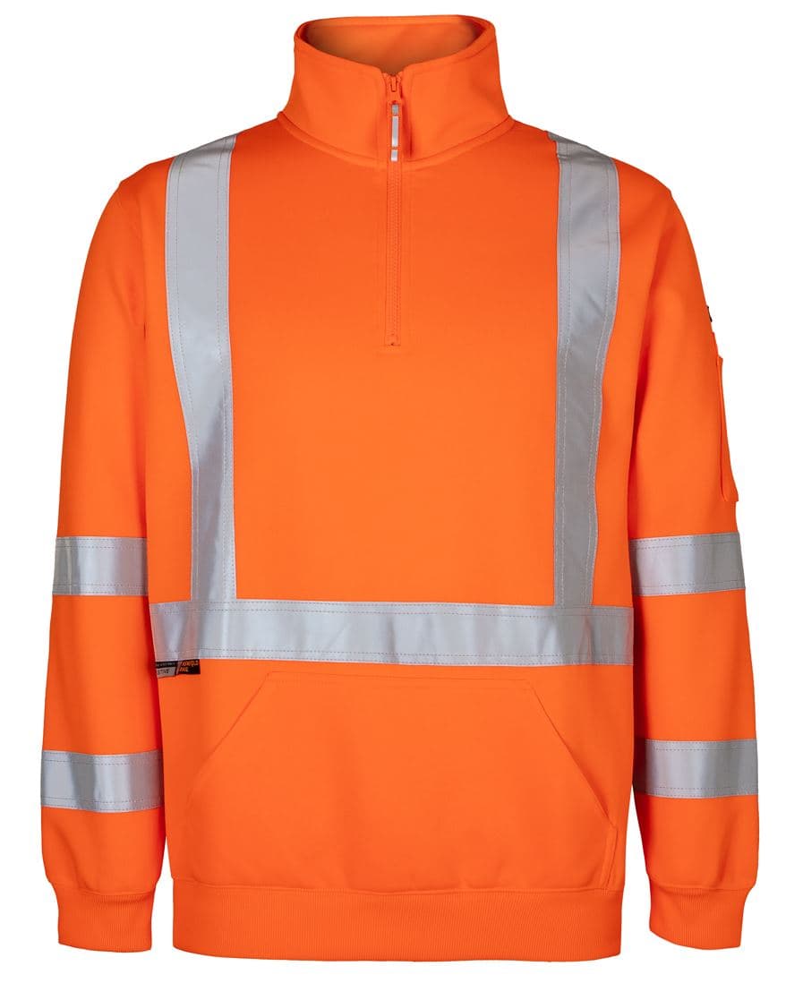 JB's NSW/QLD RAIL (D+N) X-BACK 1/2 ZIP FLEECE — Orange