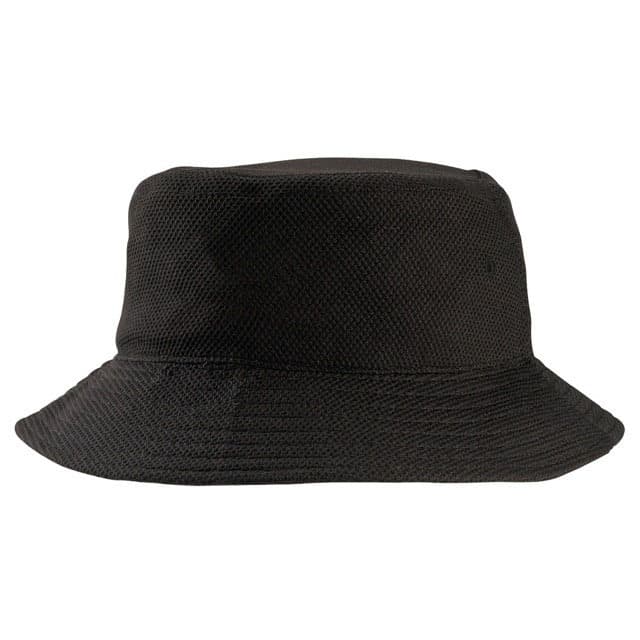 SUNSMART MESH BUCKET HAT — Black