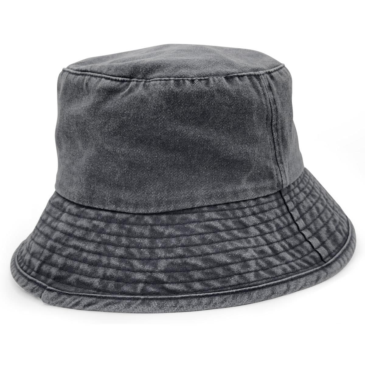WASHED CHINO HAT — Black