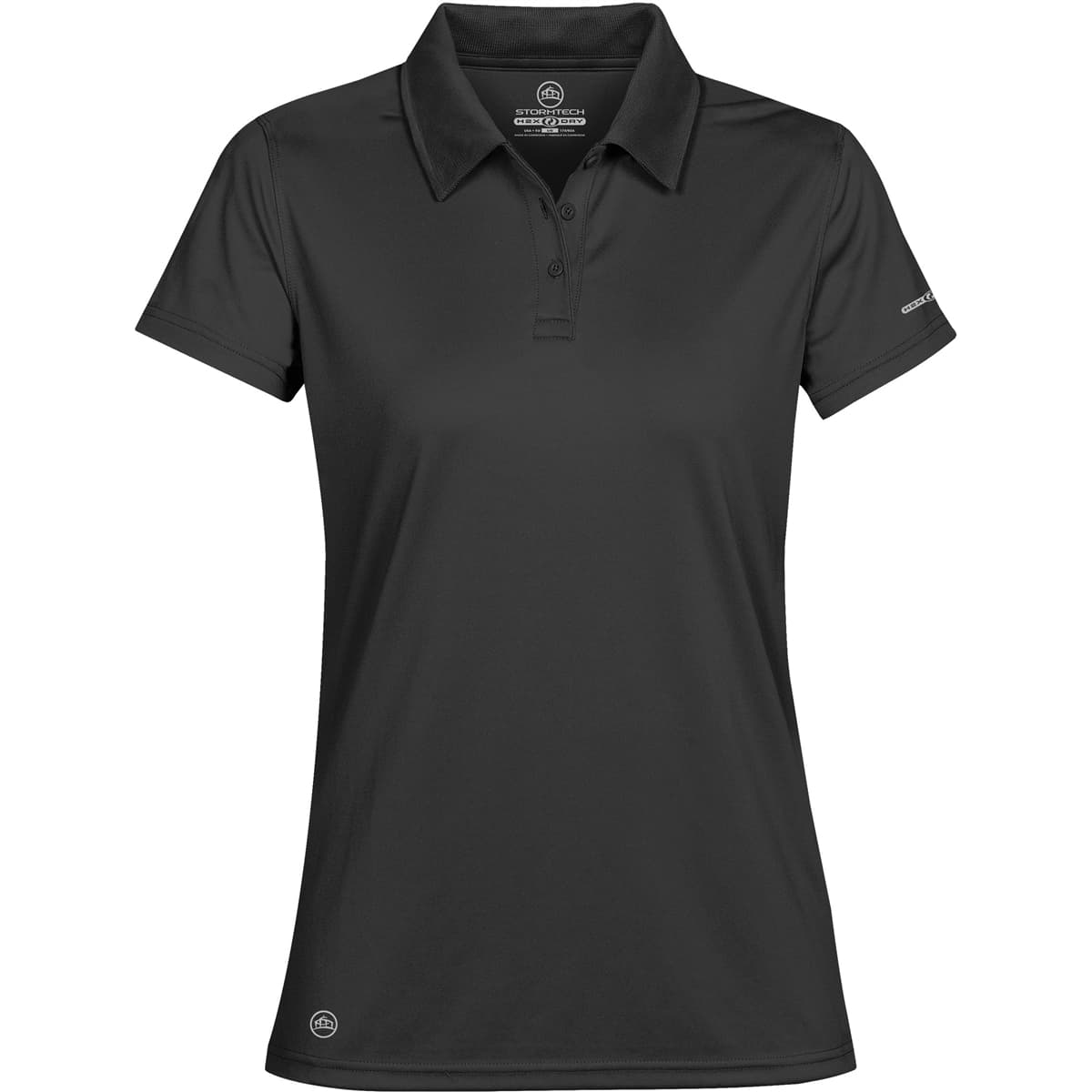 WOMEN'S PHOENIX H2X-DRY POLO — Black