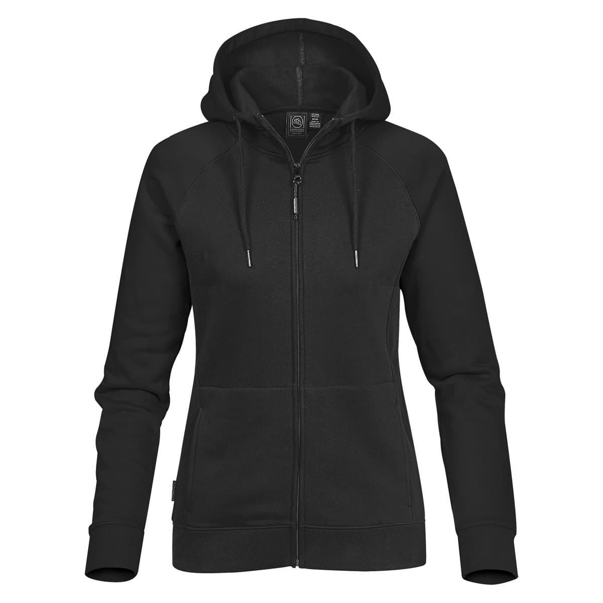 WOMENS OMEGA ZIP HOODY — Black