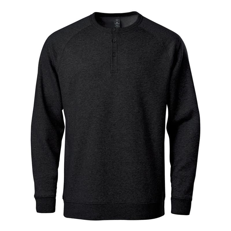 MEN'S MONASHEE HENLEY — Black