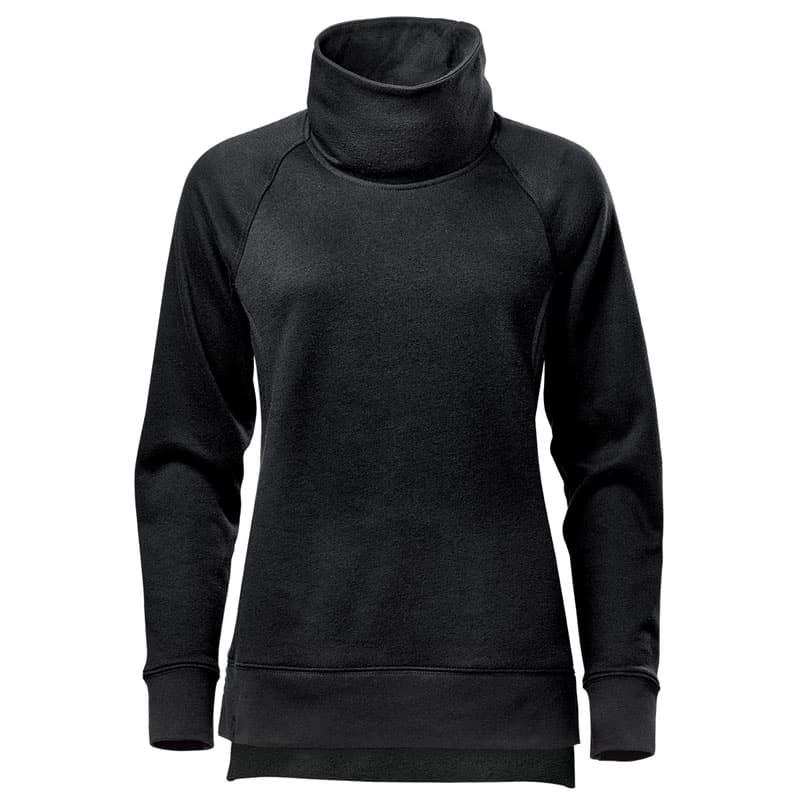WOMEN'S MONASHEE COWL NECK PULLOVER — Black