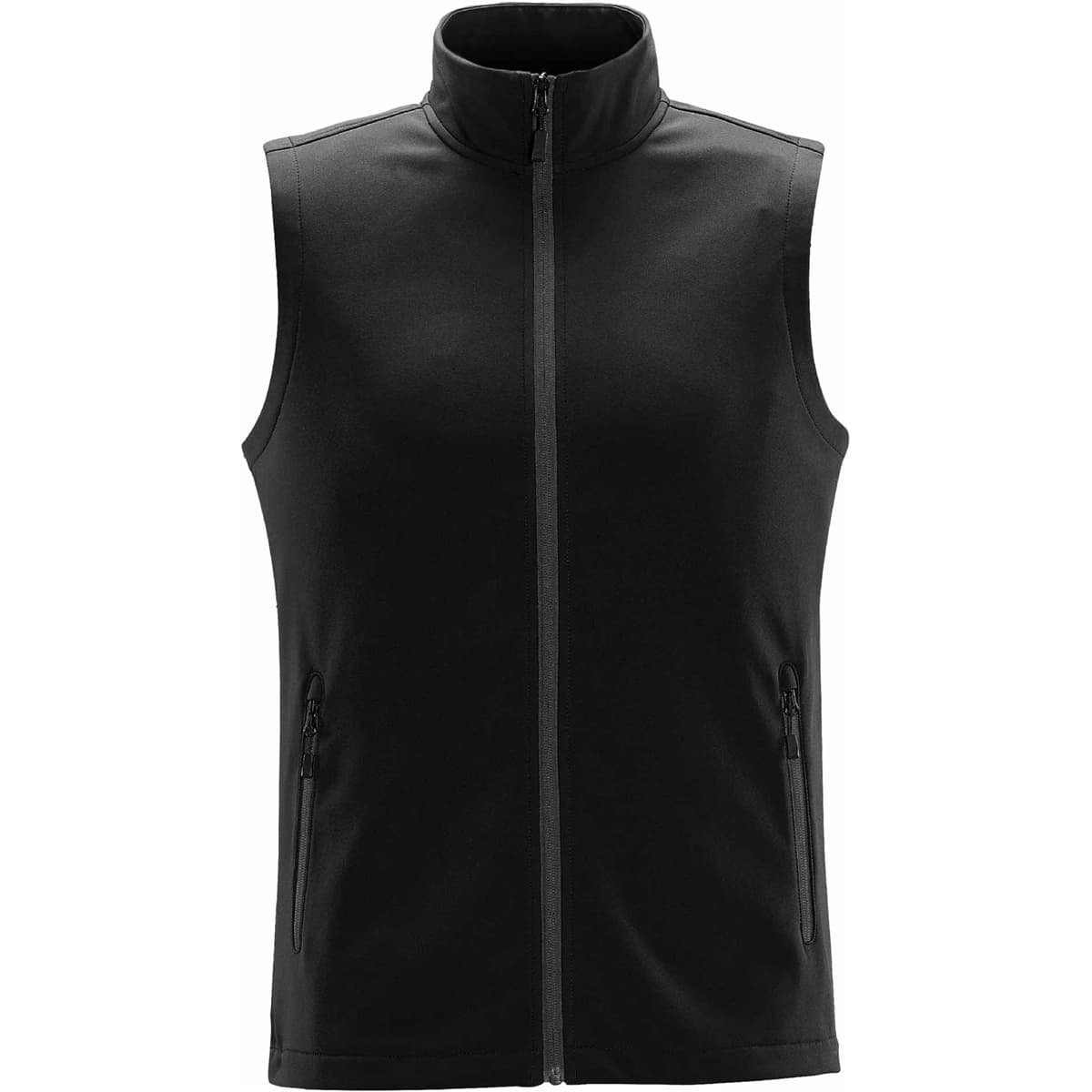 MENS ORBITER SOFTSHELL VEST — Black,Dolphin